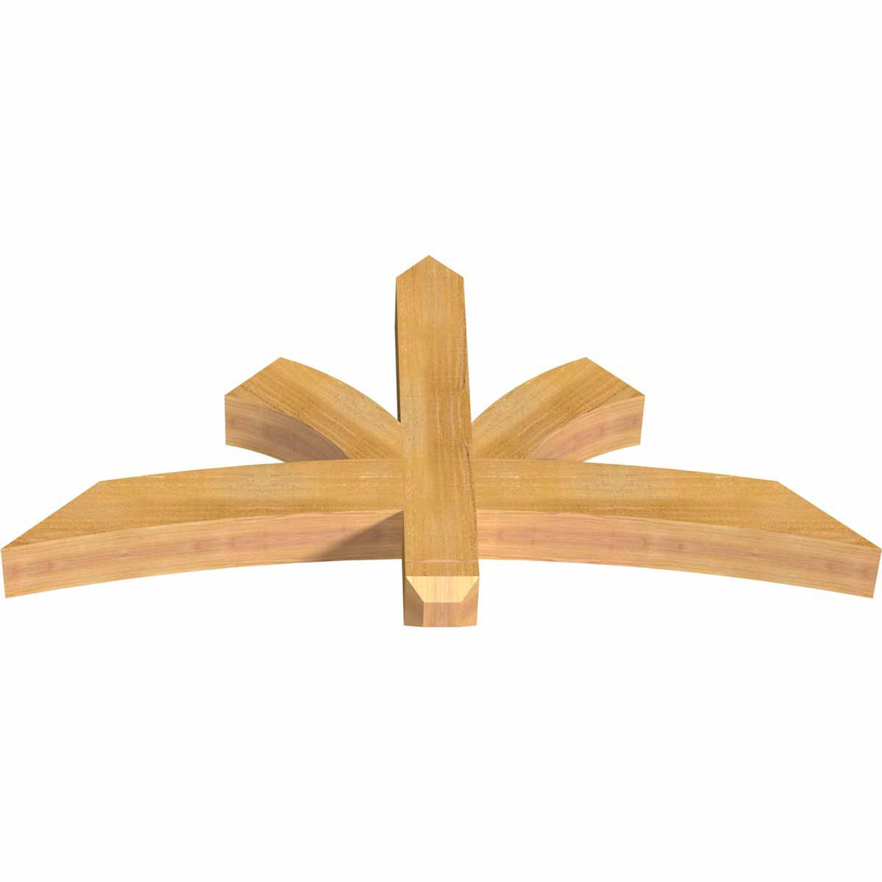 12/12 Pitch Davenport Rough Sawn Timber Gable Bracket GBW048X24X0404DAV00RWR