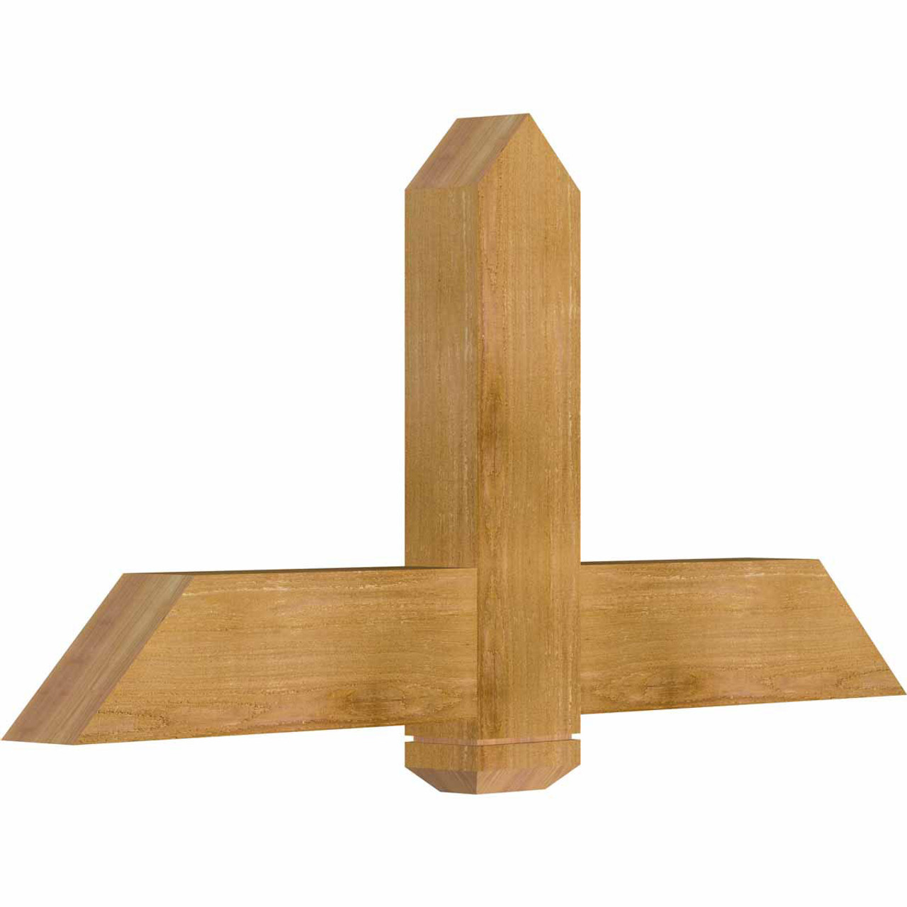 12/12 Pitch Eugene Rough Sawn Timber Gable Bracket GBW048X24X0406EUG00RWR