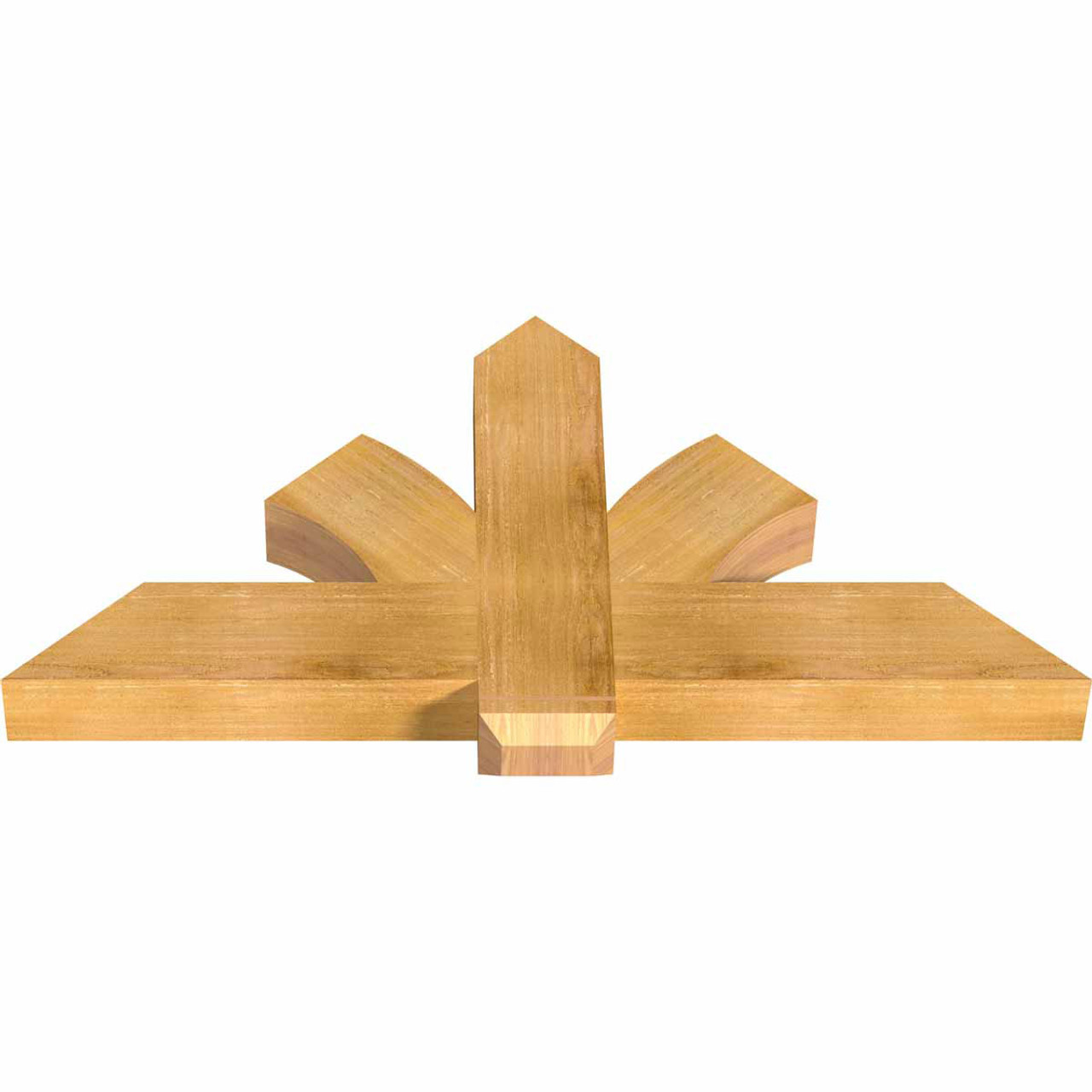 12/12 Pitch Redmond Rough Sawn Timber Gable Bracket GBW048X24X0406RED00RWR