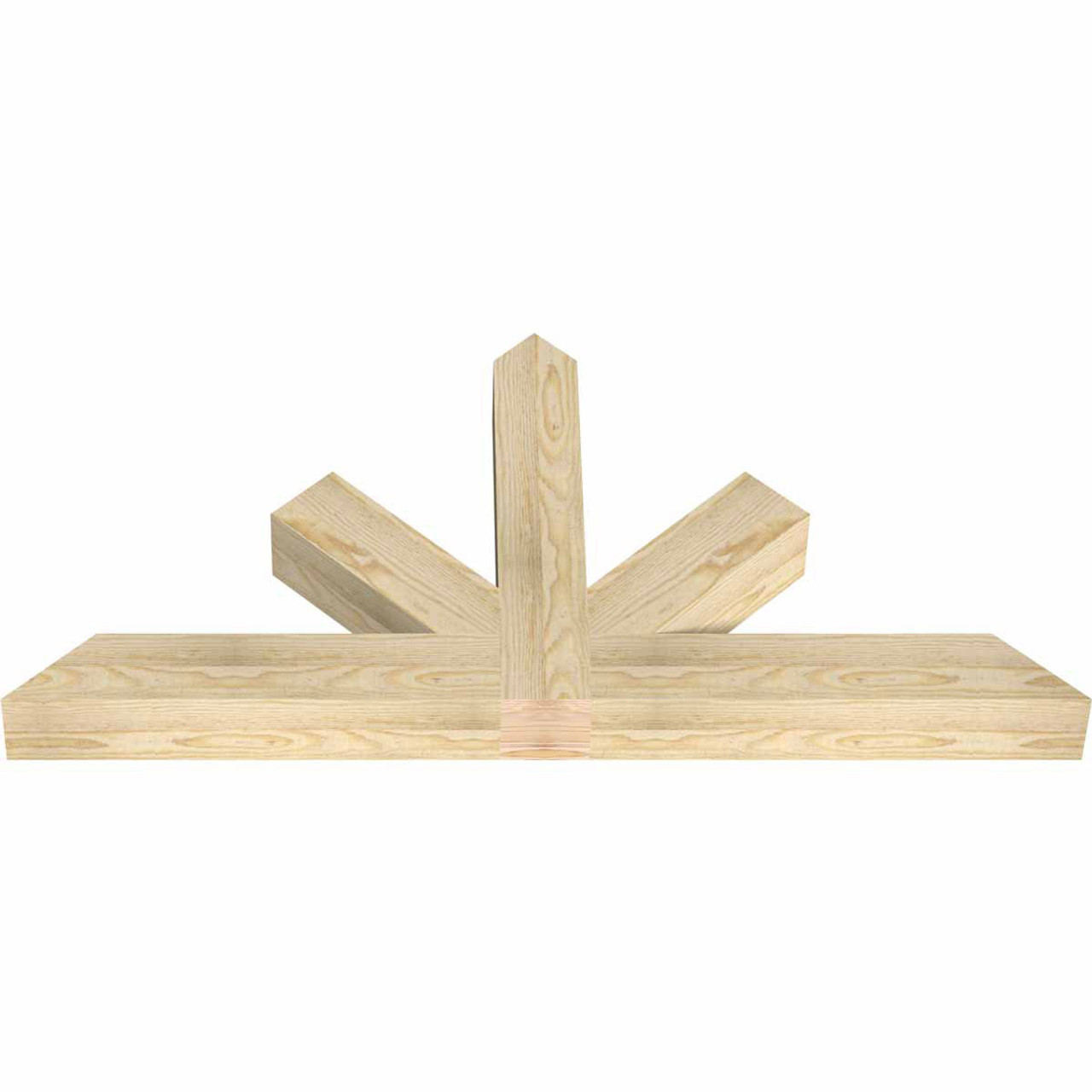 12/12 Pitch Saratoga Rough Sawn Timber Gable Bracket GBW048X24X0404SAR00RDF