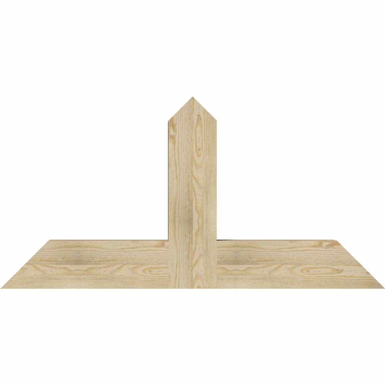 12/12 Pitch Portland Rough Sawn Timber Gable Bracket GBW048X24X0406POR00RDF