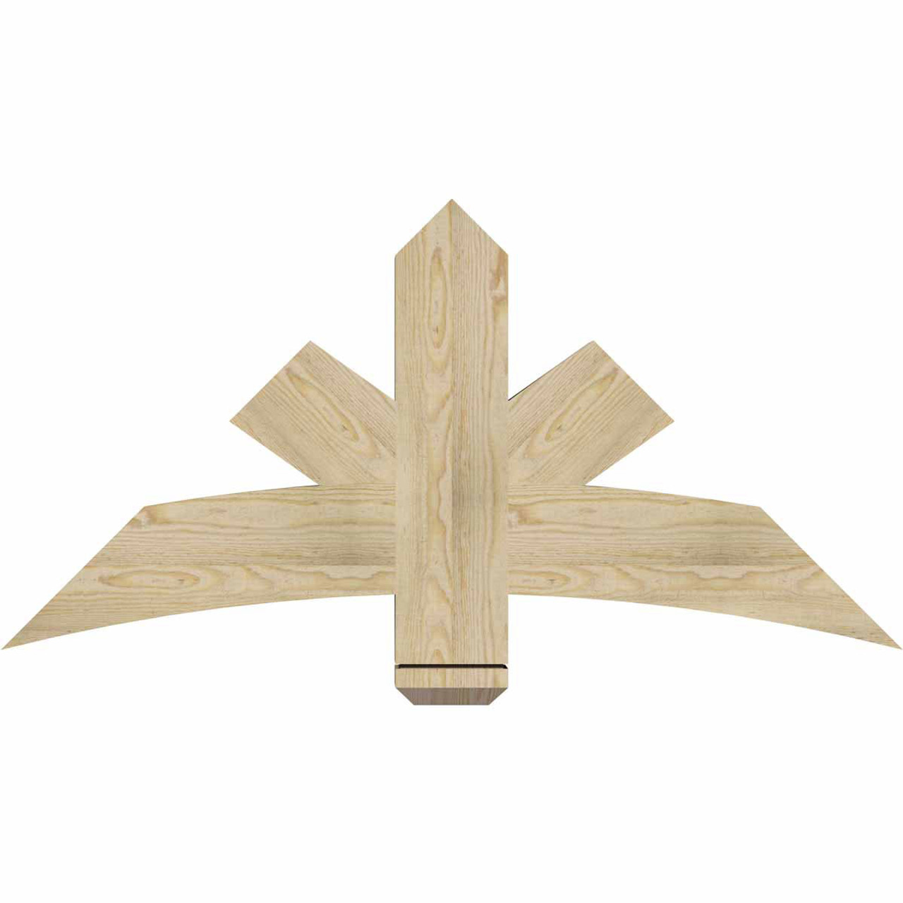 12/12 Pitch Alberta Rough Sawn Timber Gable Bracket GBW048X24X0406ALB00RDF