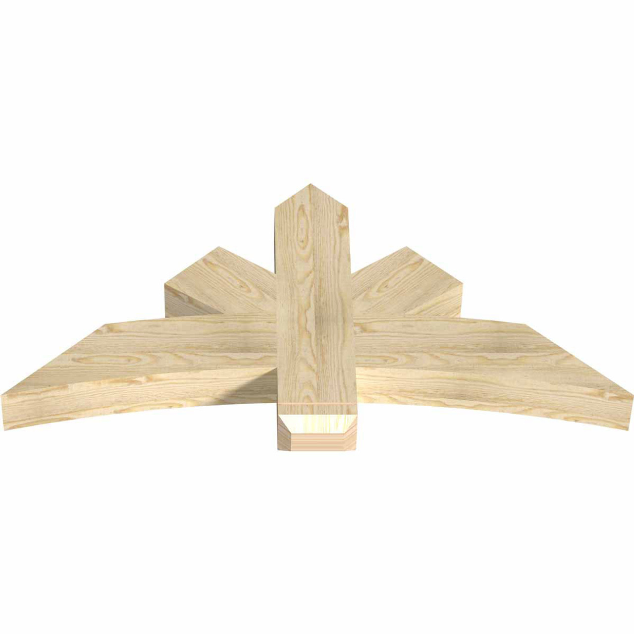 12/12 Pitch Alberta Rough Sawn Timber Gable Bracket GBW048X24X0406ALB00RDF