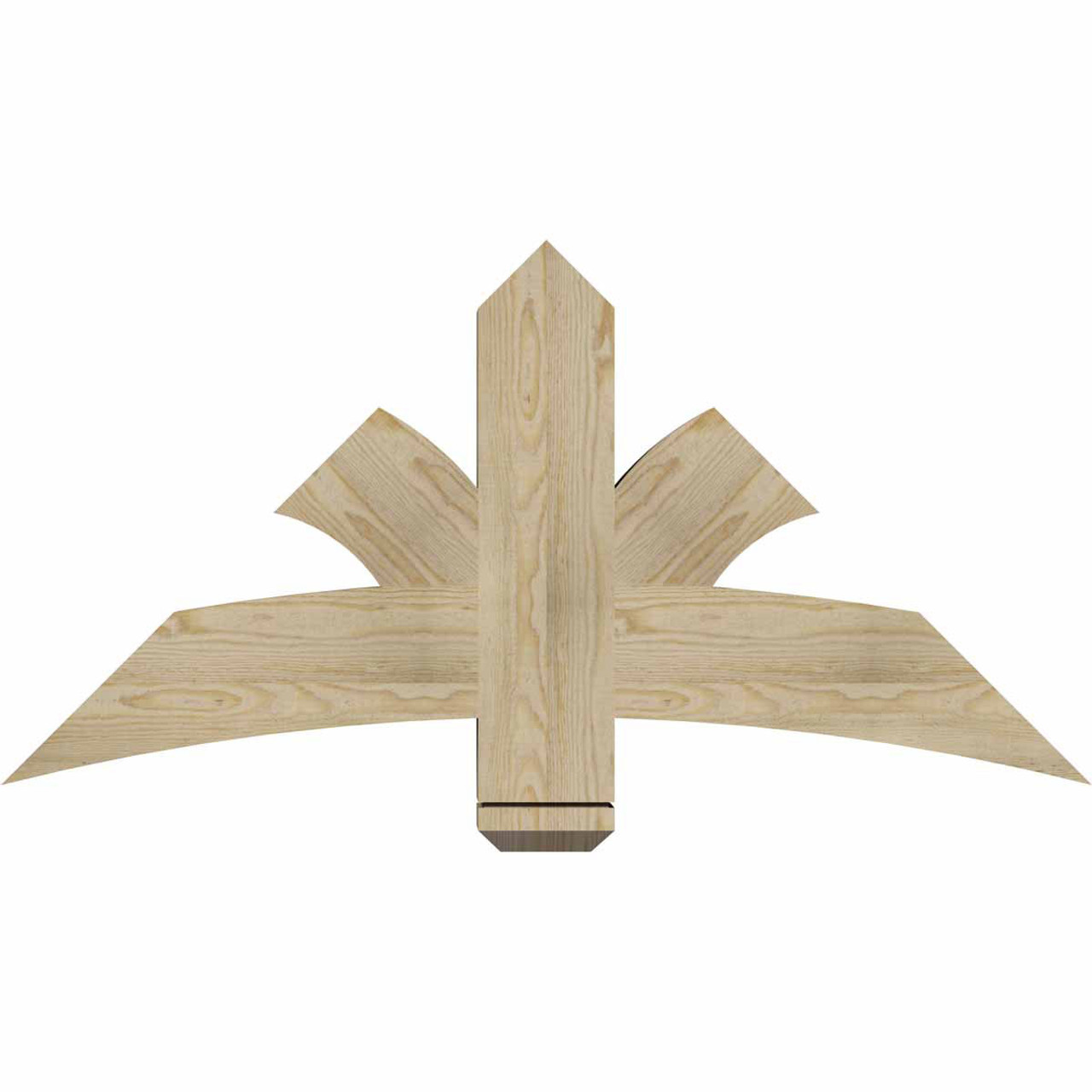 12/12 Pitch Davenport Rough Sawn Timber Gable Bracket GBW048X24X0406DAV00RDF