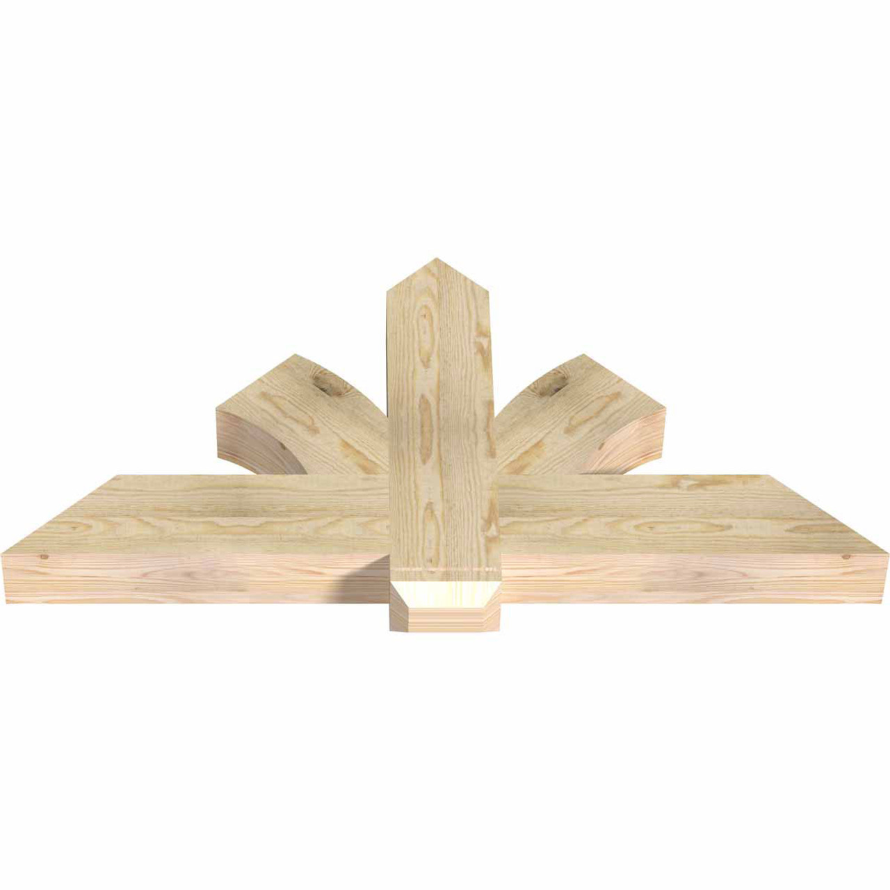 12/12 Pitch Redmond Rough Sawn Timber Gable Bracket GBW048X24X0406RED00RDF