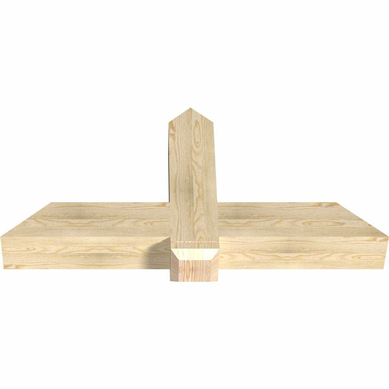 12/12 Pitch Eugene Rough Sawn Timber Gable Bracket GBW048X24X0606EUG00RDF