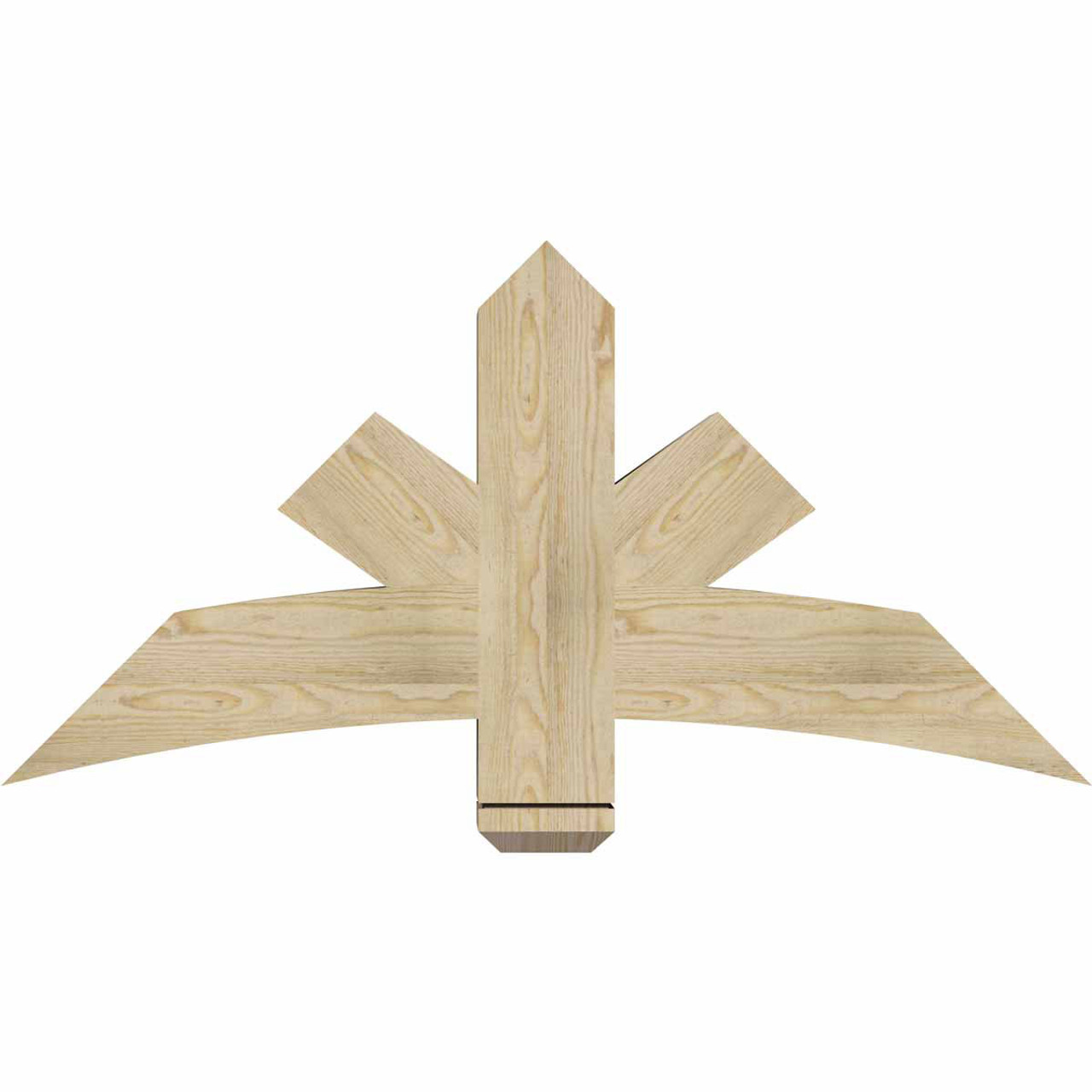 12/12 Pitch Alberta Rough Sawn Timber Gable Bracket GBW048X24X0606ALB00RDF