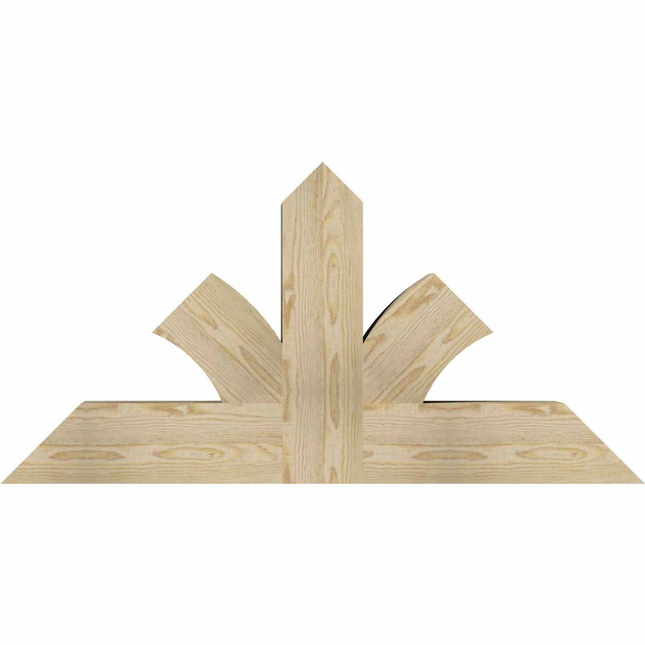 12/12 Pitch Richland Rough Sawn Timber Gable Bracket GBW048X24X0606RIC00RDF