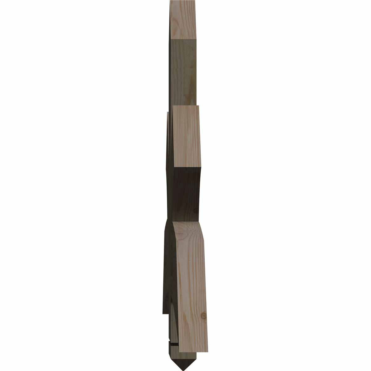 13/12 Pitch Davenport Rough Sawn Timber Gable Bracket GBW048X26X0206DAV00RDF