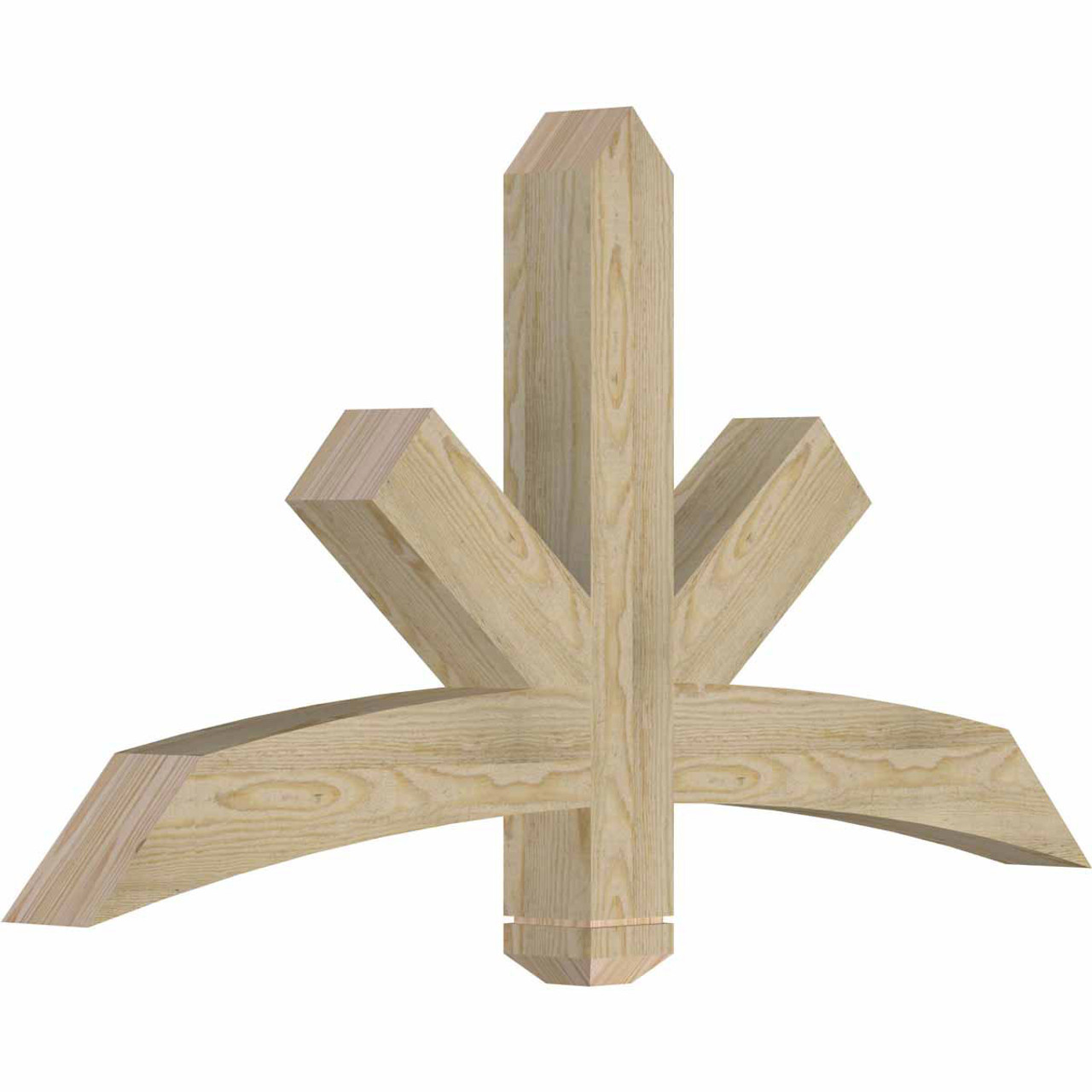 13/12 Pitch Alberta Rough Sawn Timber Gable Bracket GBW048X26X0404ALB00RDF