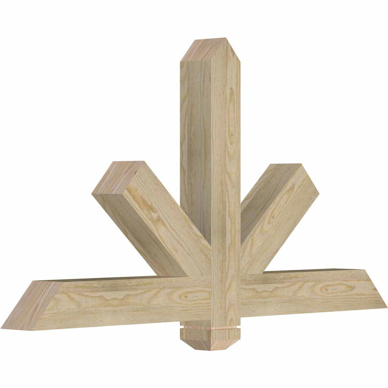 13/12 Pitch Kennewick Rough Sawn Timber Gable Bracket GBW048X26X0404KEN00RDF