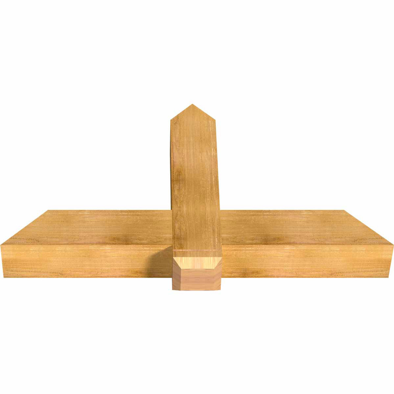 13/12 Pitch Eugene Rough Sawn Timber Gable Bracket GBW048X26X0606EUG00RWR