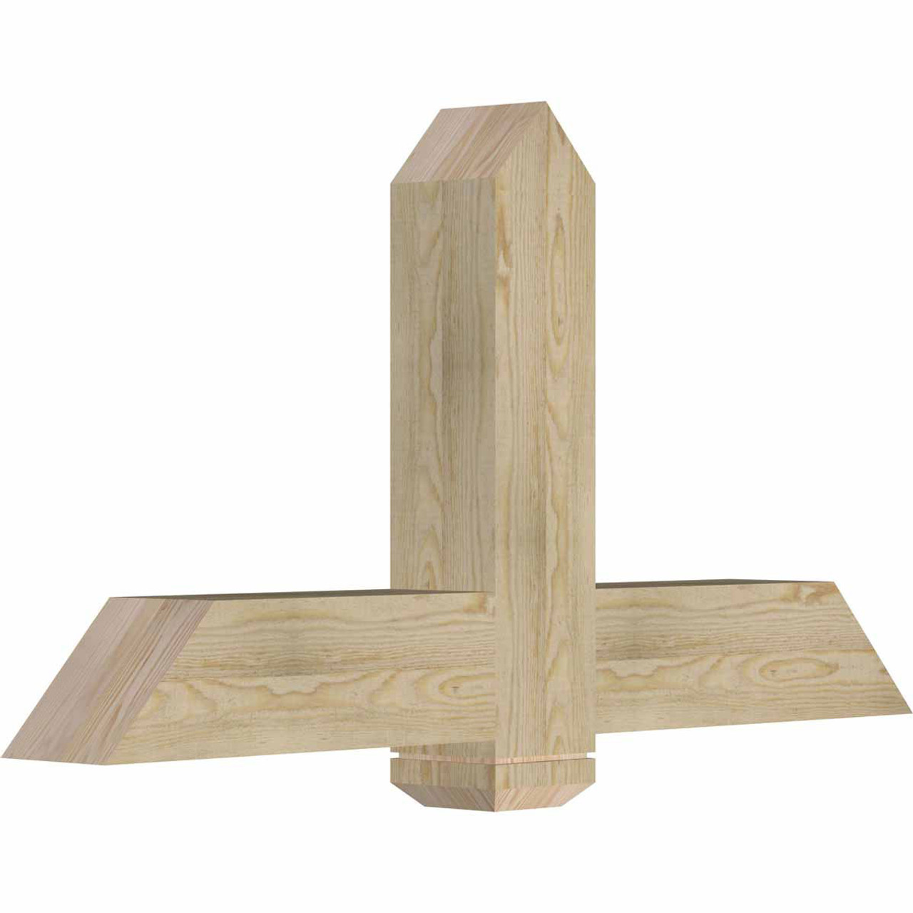 13/12 Pitch Eugene Rough Sawn Timber Gable Bracket GBW048X26X0606EUG00RDF