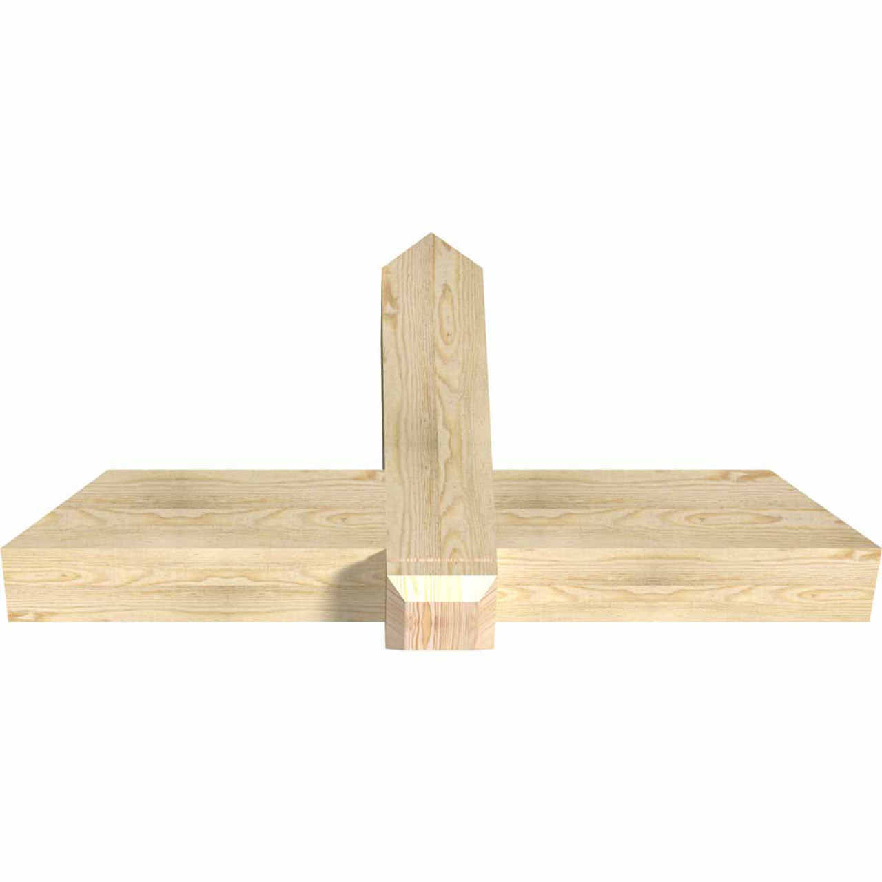 13/12 Pitch Eugene Rough Sawn Timber Gable Bracket GBW048X26X0606EUG00RDF