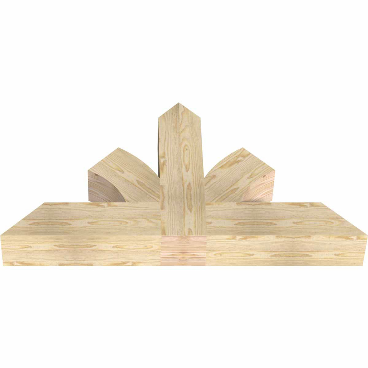 13/12 Pitch Richland Rough Sawn Timber Gable Bracket GBW048X26X0606RIC00RDF