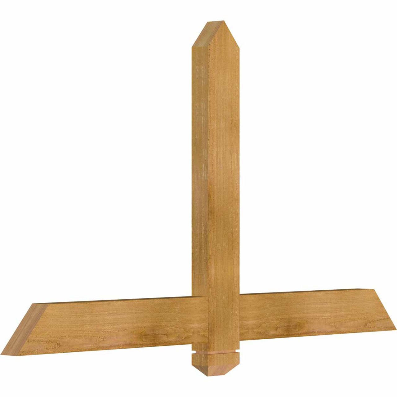 14/12 Pitch Eugene Rough Sawn Timber Gable Bracket GBW048X28X0204EUG00RWR