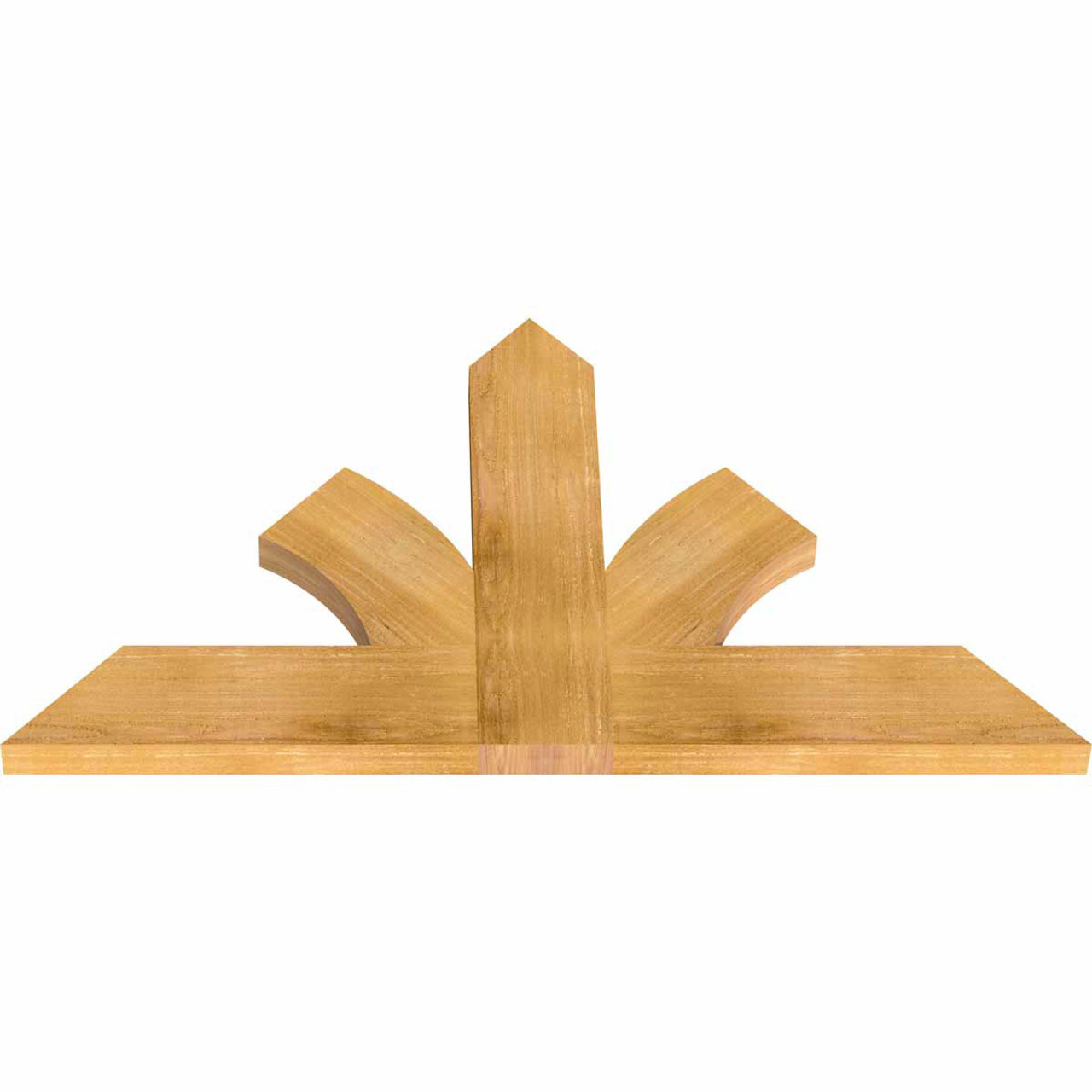 14/12 Pitch Richland Rough Sawn Timber Gable Bracket GBW048X28X0206RIC00RWR