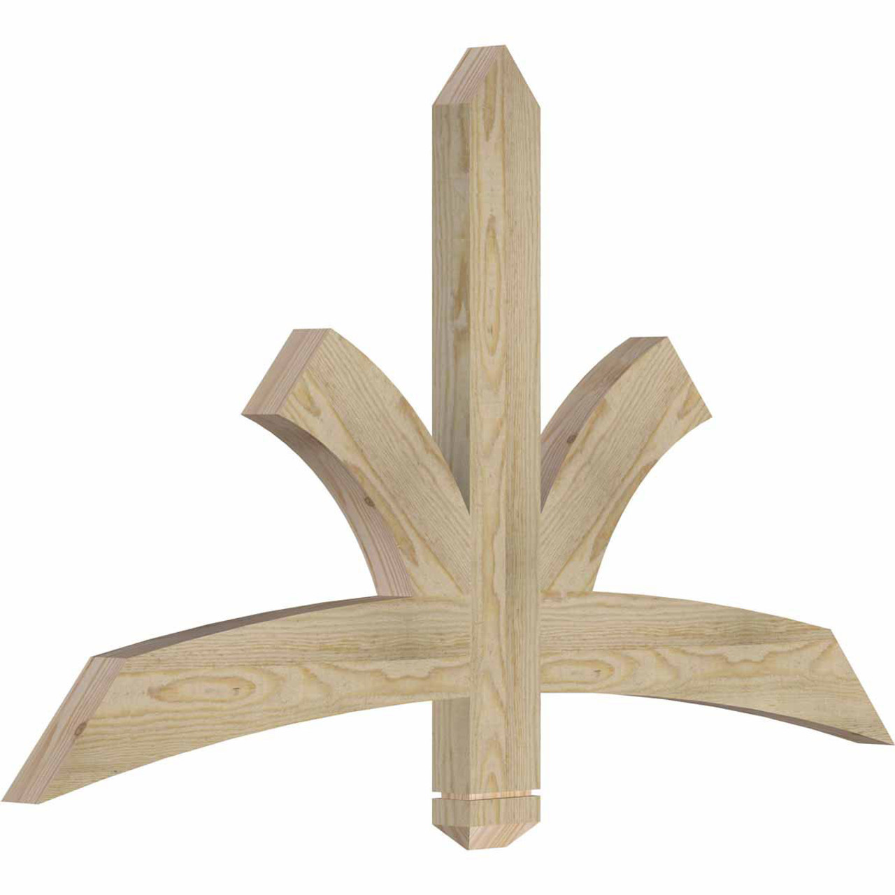 14/12 Pitch Davenport Rough Sawn Timber Gable Bracket GBW048X28X0204DAV00RDF