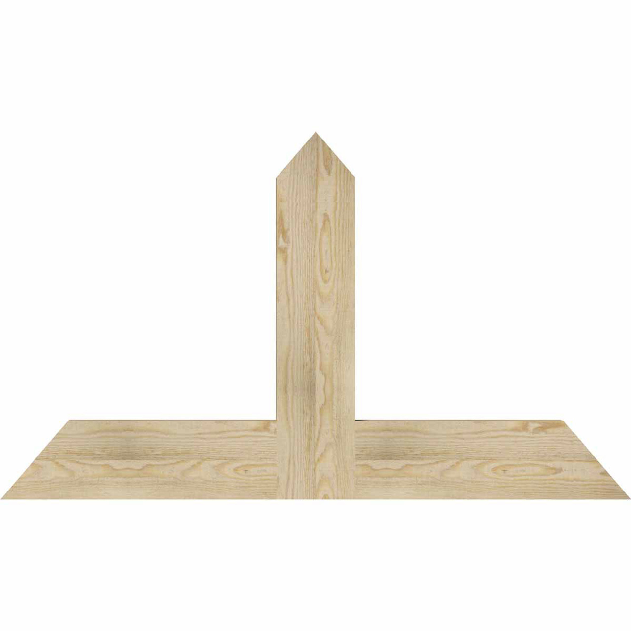 14/12 Pitch Portland Rough Sawn Timber Gable Bracket GBW048X28X0206POR00RDF