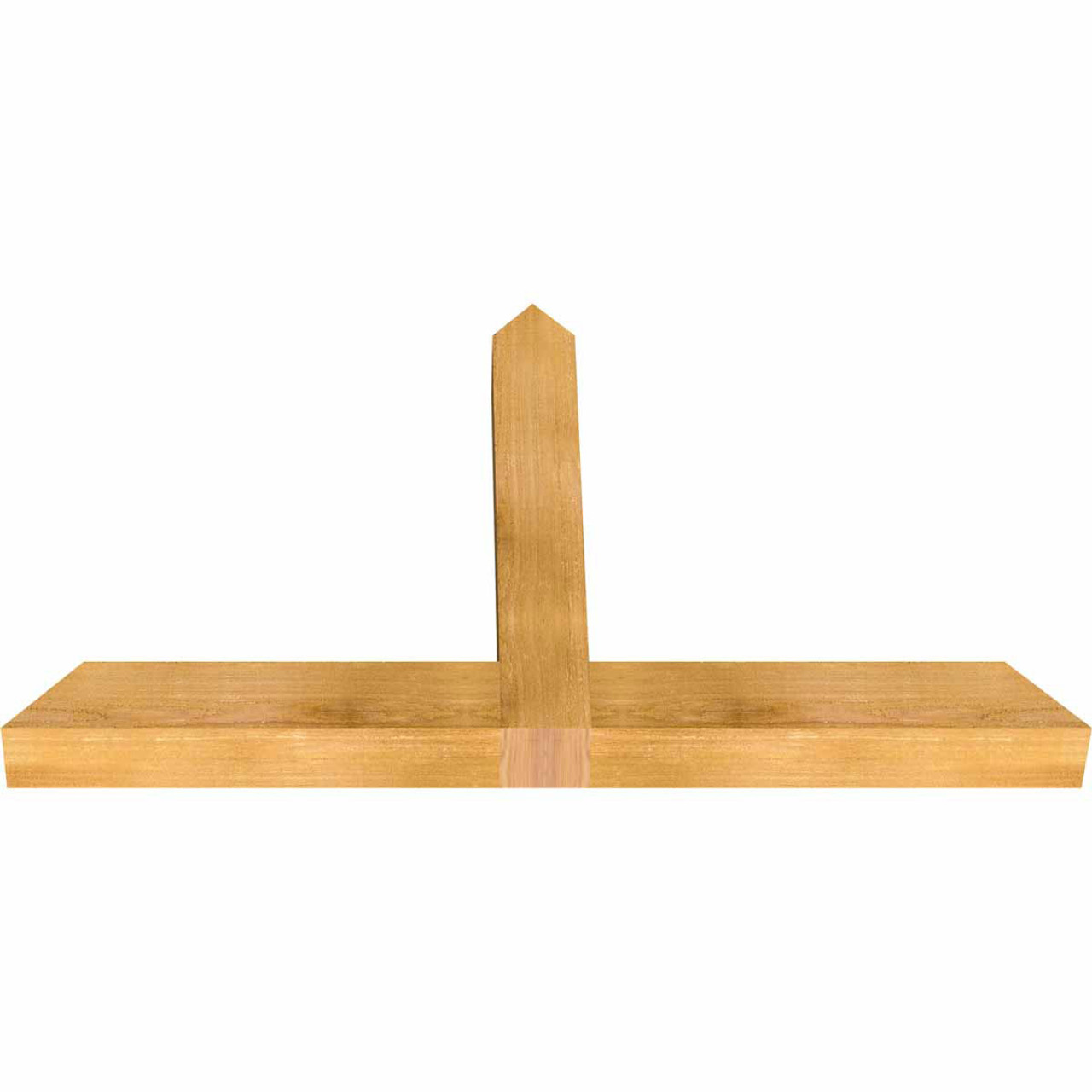 14/12 Pitch Portland Rough Sawn Timber Gable Bracket GBW048X28X0404POR00RWR