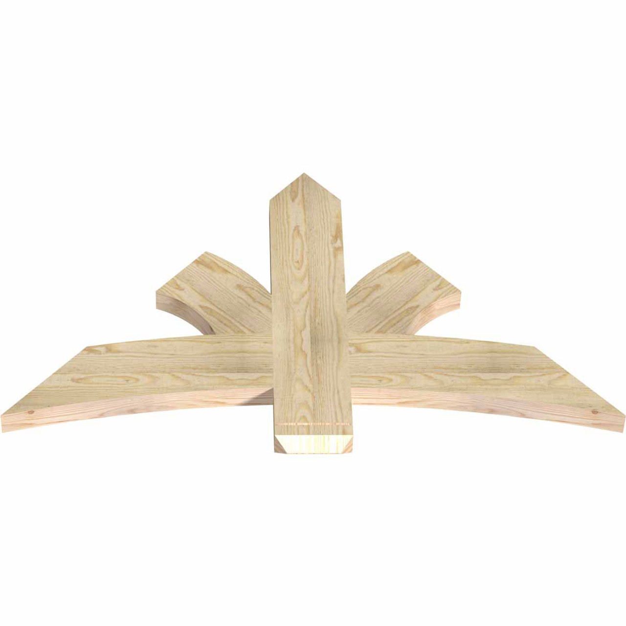 14/12 Pitch Davenport Rough Sawn Timber Gable Bracket GBW048X28X0206DAV00RDF