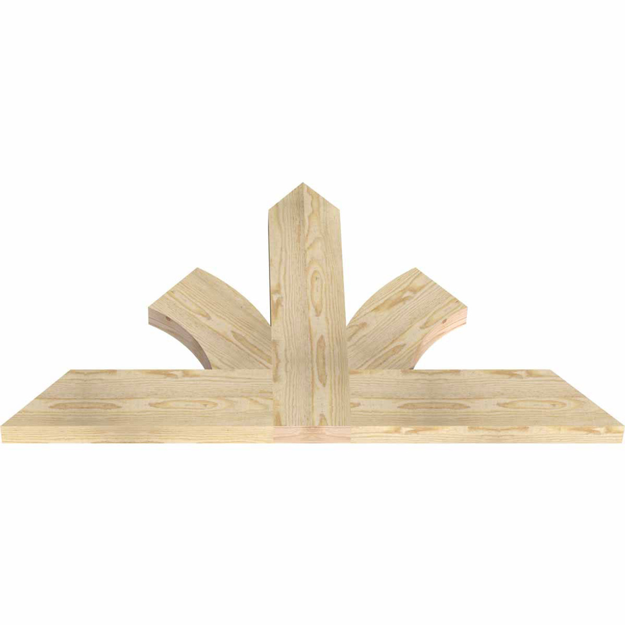 14/12 Pitch Richland Rough Sawn Timber Gable Bracket GBW048X28X0206RIC00RDF