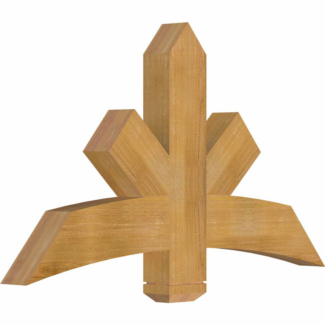 14/12 Pitch Alberta Rough Sawn Timber Gable Bracket GBW048X28X0406ALB00RWR