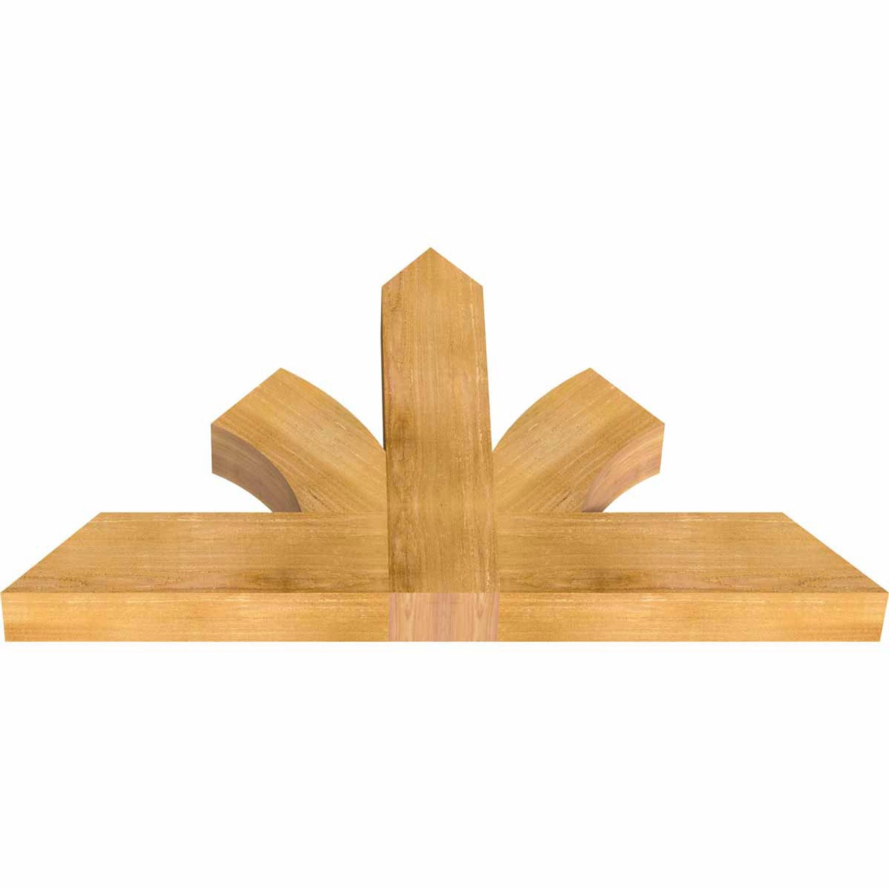 14/12 Pitch Richland Rough Sawn Timber Gable Bracket GBW048X28X0406RIC00RWR