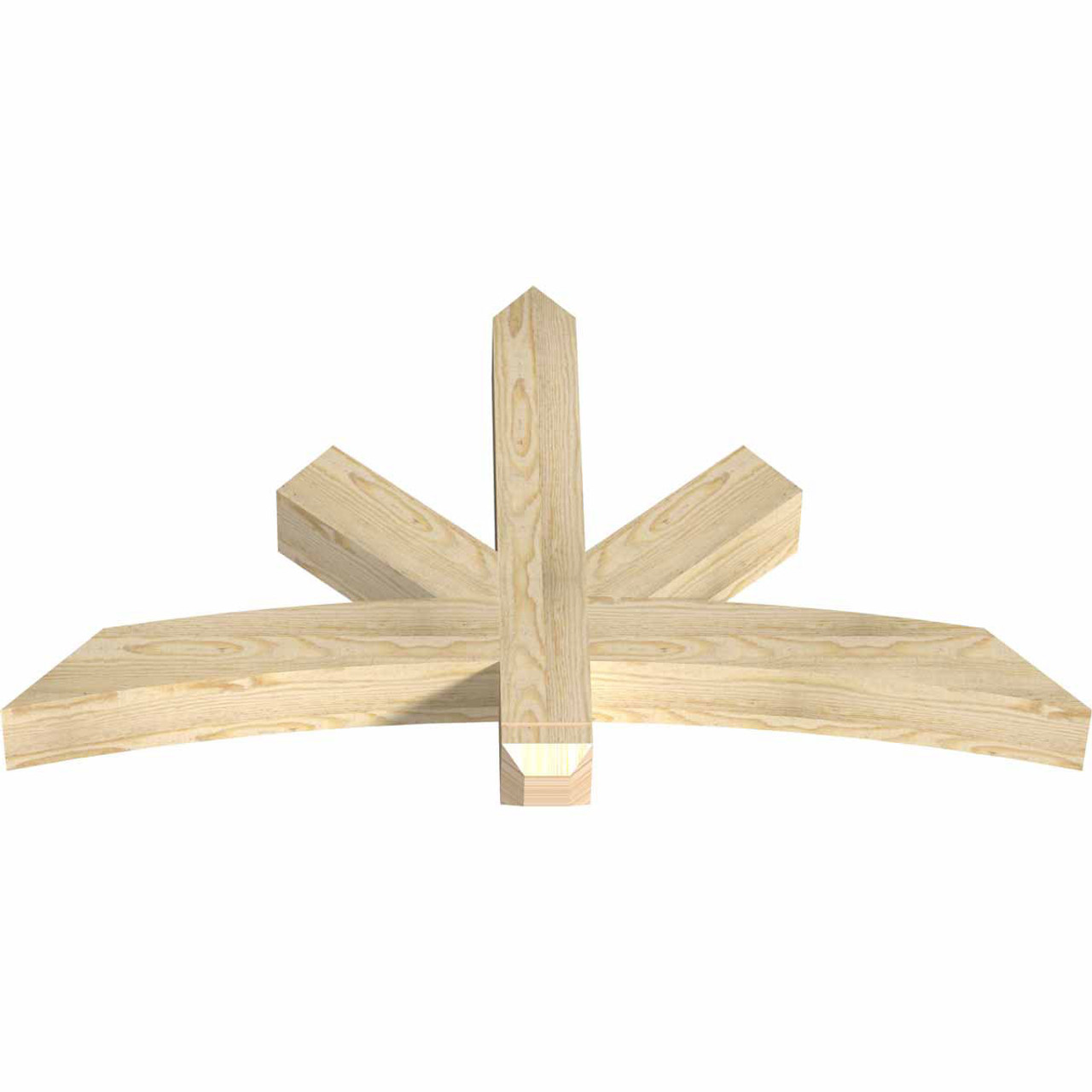 14/12 Pitch Alberta Rough Sawn Timber Gable Bracket GBW048X28X0404ALB00RDF