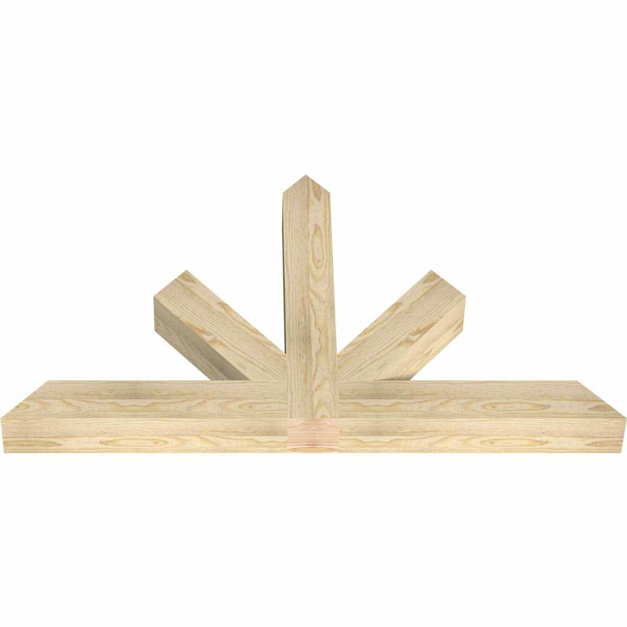 14/12 Pitch Saratoga Rough Sawn Timber Gable Bracket GBW048X28X0404SAR00RDF