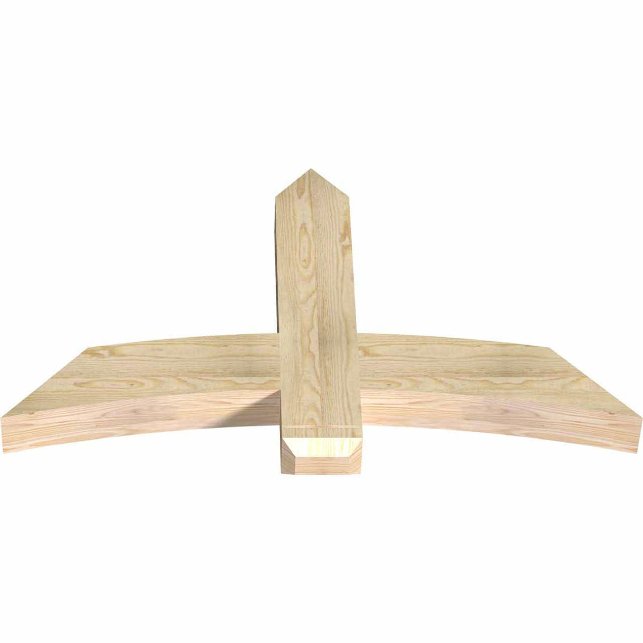 14/12 Pitch Bellingham Rough Sawn Timber Gable Bracket GBW048X28X0406BEL00RDF