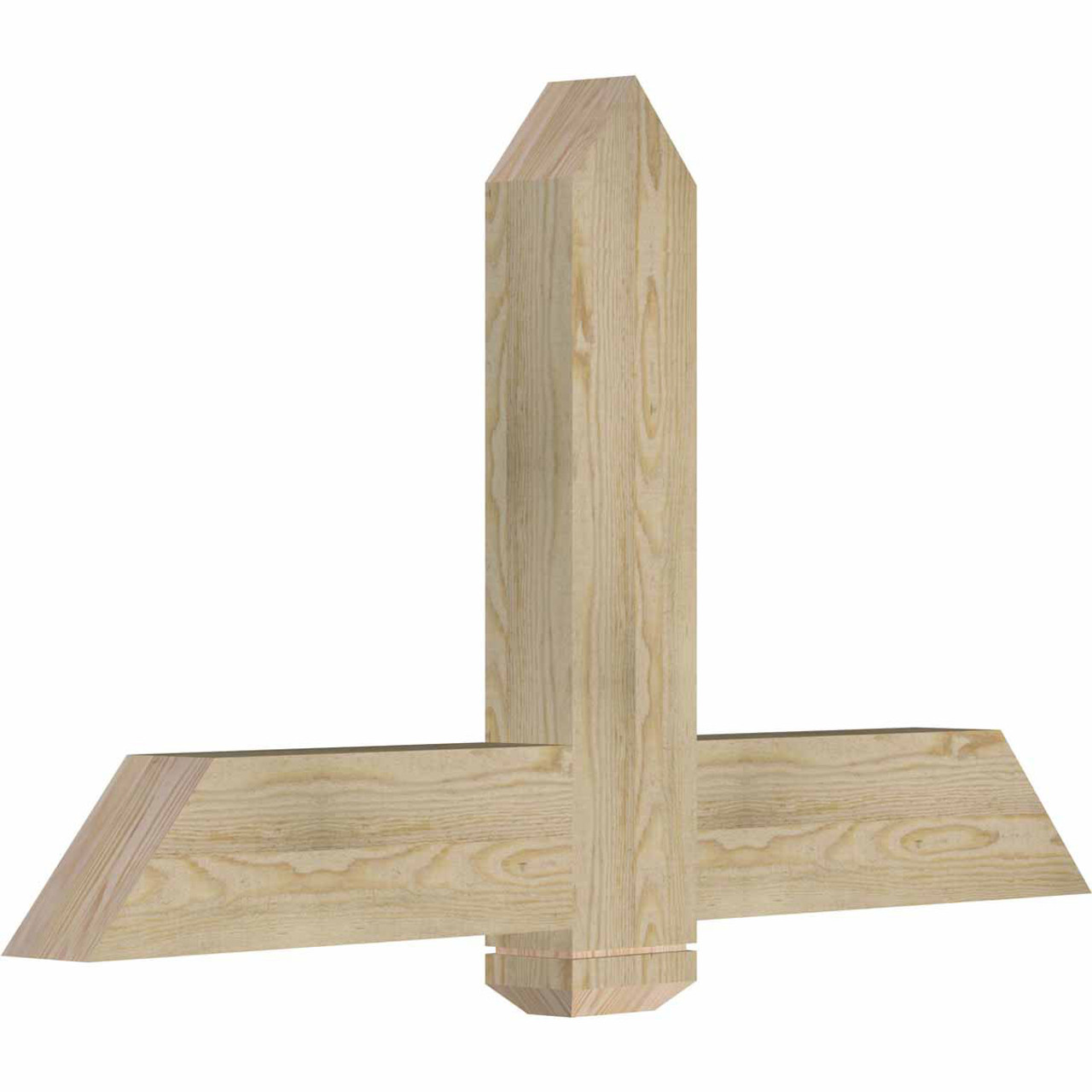 14/12 Pitch Eugene Rough Sawn Timber Gable Bracket GBW048X28X0406EUG00RDF