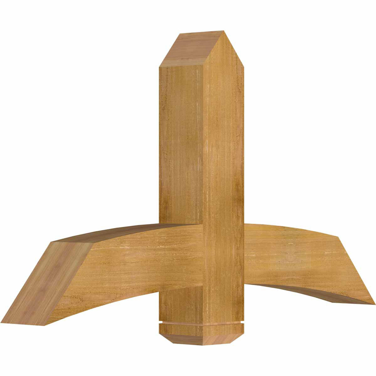 14/12 Pitch Bellingham Rough Sawn Timber Gable Bracket GBW048X28X0606BEL00RWR