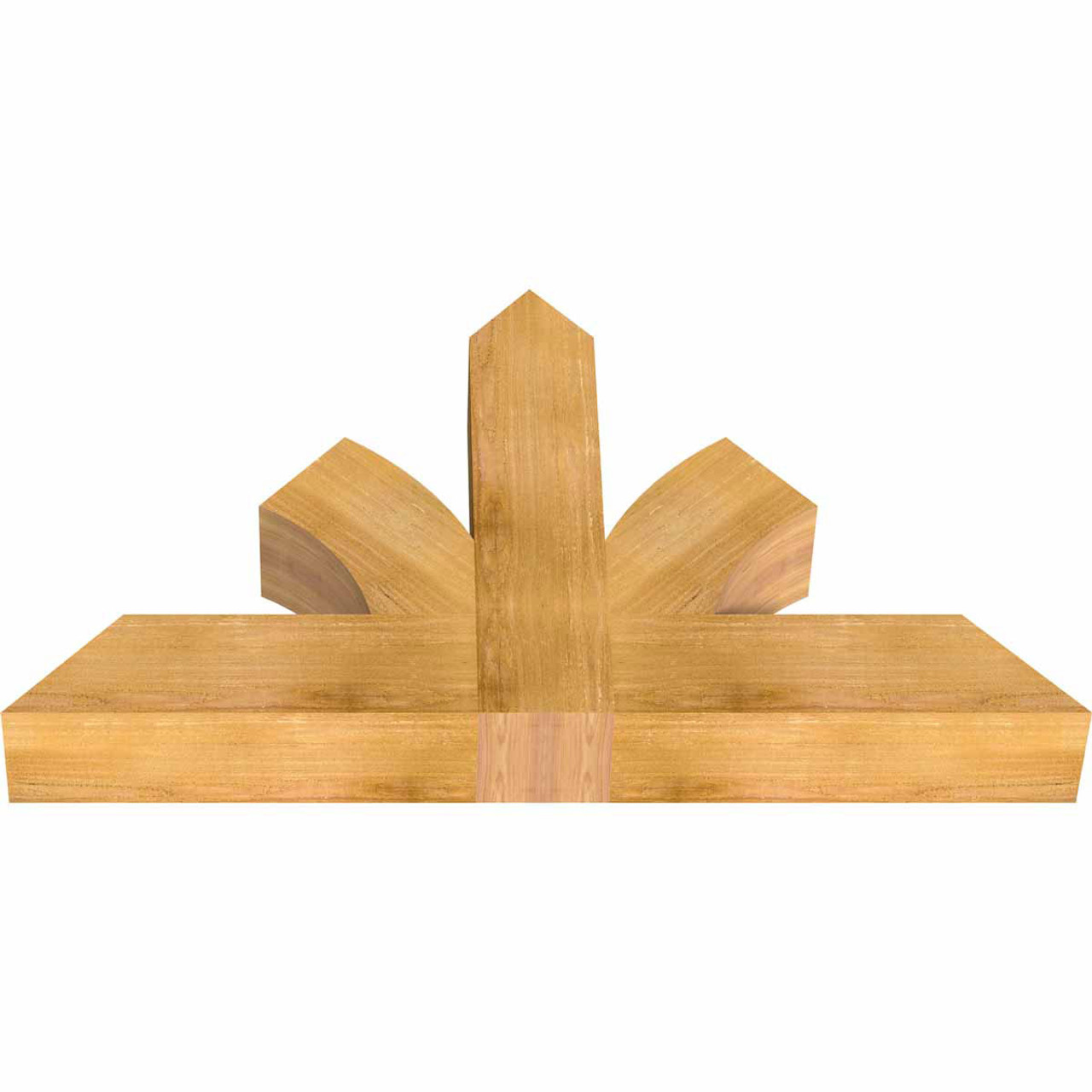 14/12 Pitch Richland Rough Sawn Timber Gable Bracket GBW048X28X0606RIC00RWR