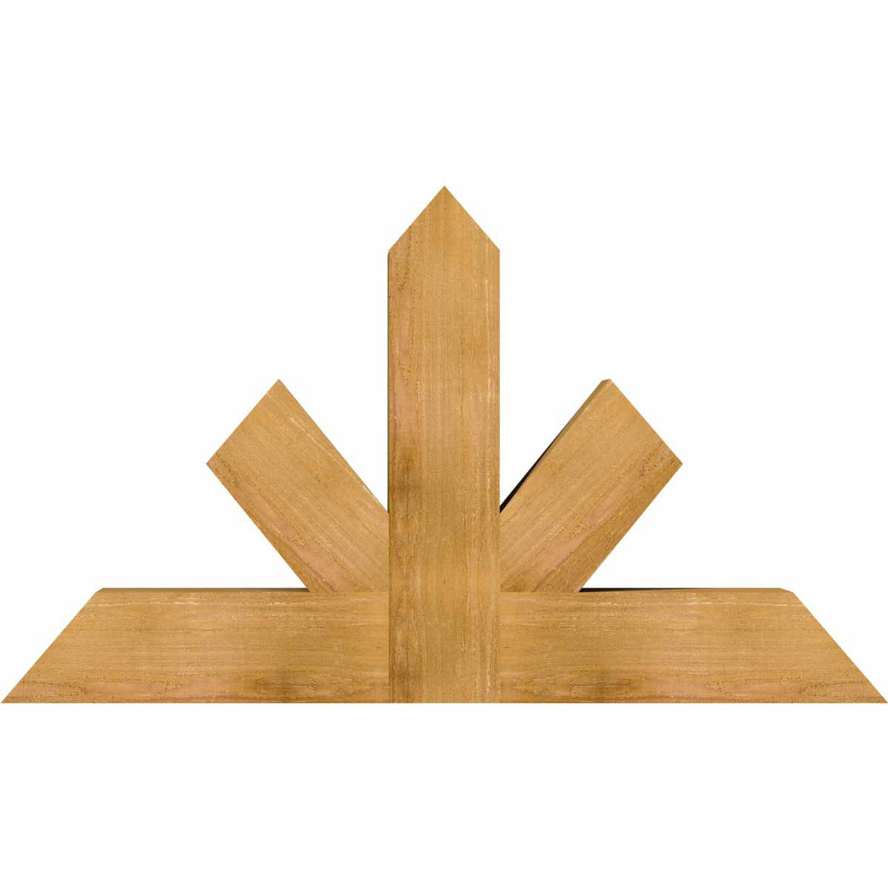 14/12 Pitch Saratoga Rough Sawn Timber Gable Bracket GBW048X28X0606SAR00RWR