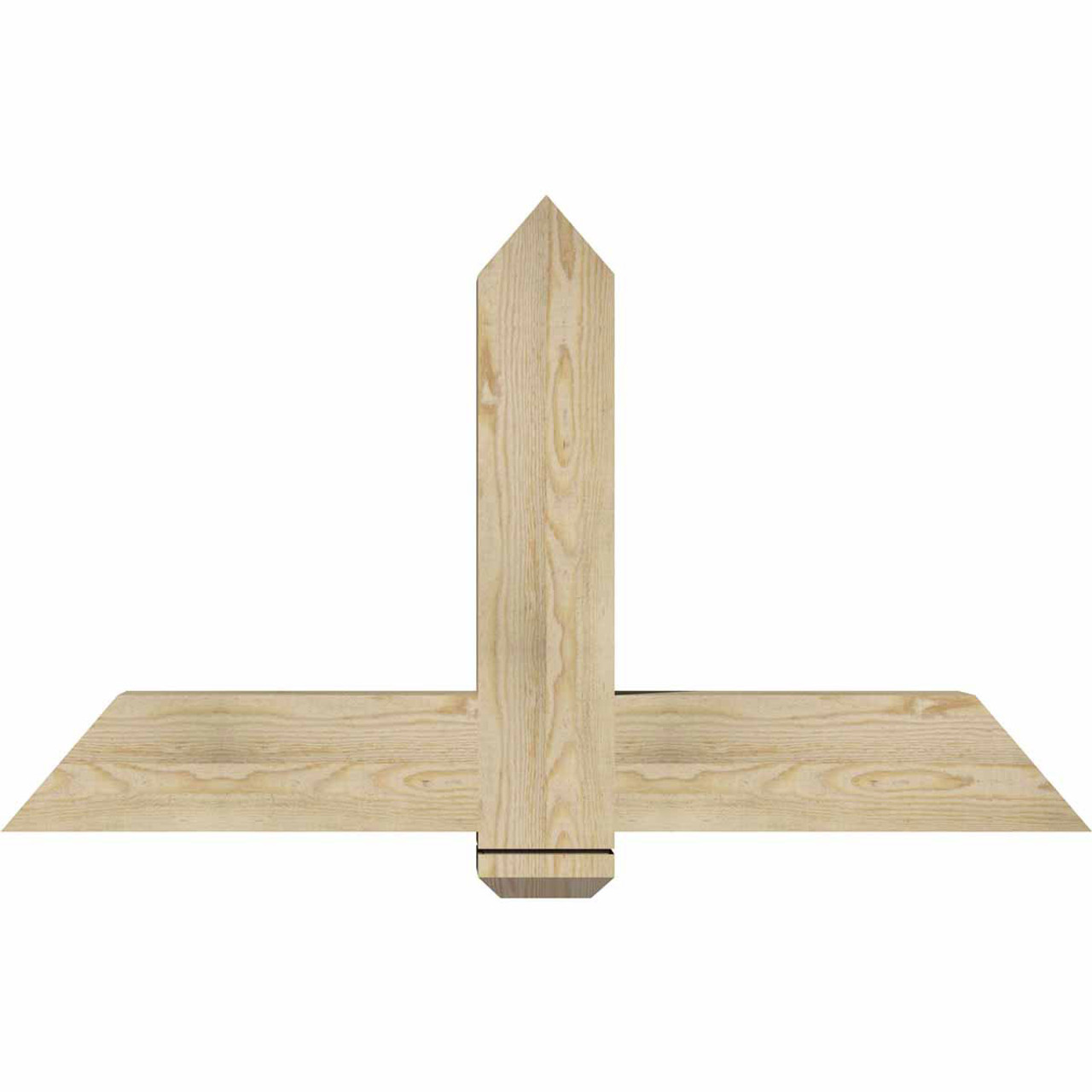 14/12 Pitch Eugene Rough Sawn Timber Gable Bracket GBW048X28X0606EUG00RDF