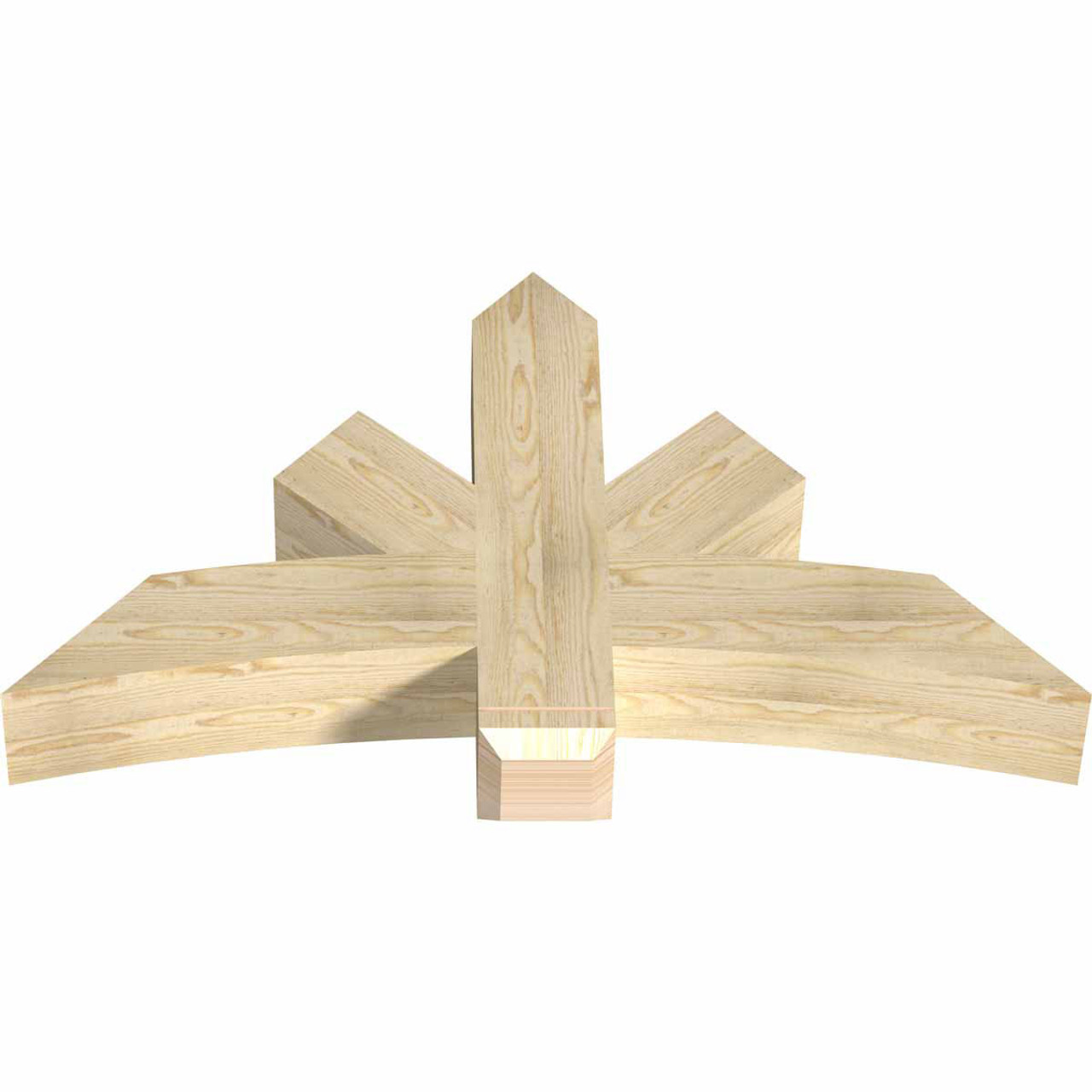 14/12 Pitch Alberta Rough Sawn Timber Gable Bracket GBW048X28X0606ALB00RDF