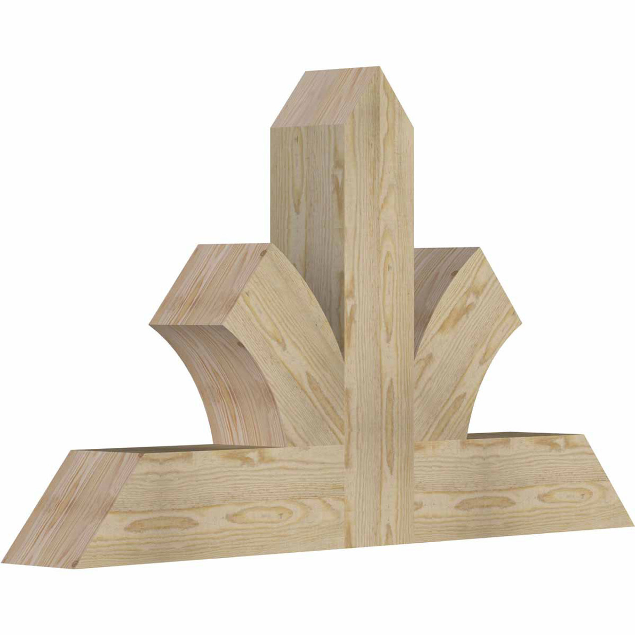 14/12 Pitch Richland Rough Sawn Timber Gable Bracket GBW048X28X0606RIC00RDF