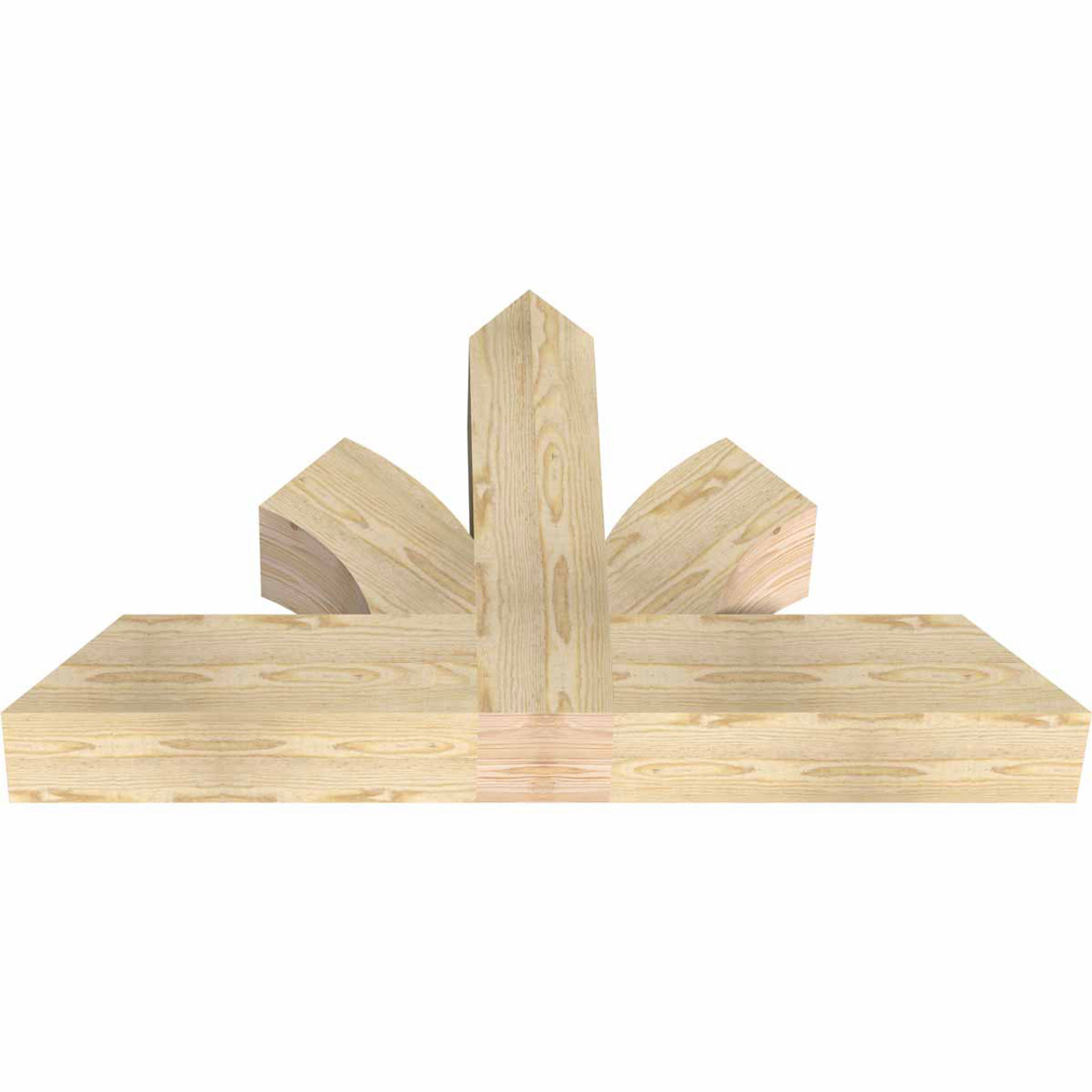 14/12 Pitch Richland Rough Sawn Timber Gable Bracket GBW048X28X0606RIC00RDF