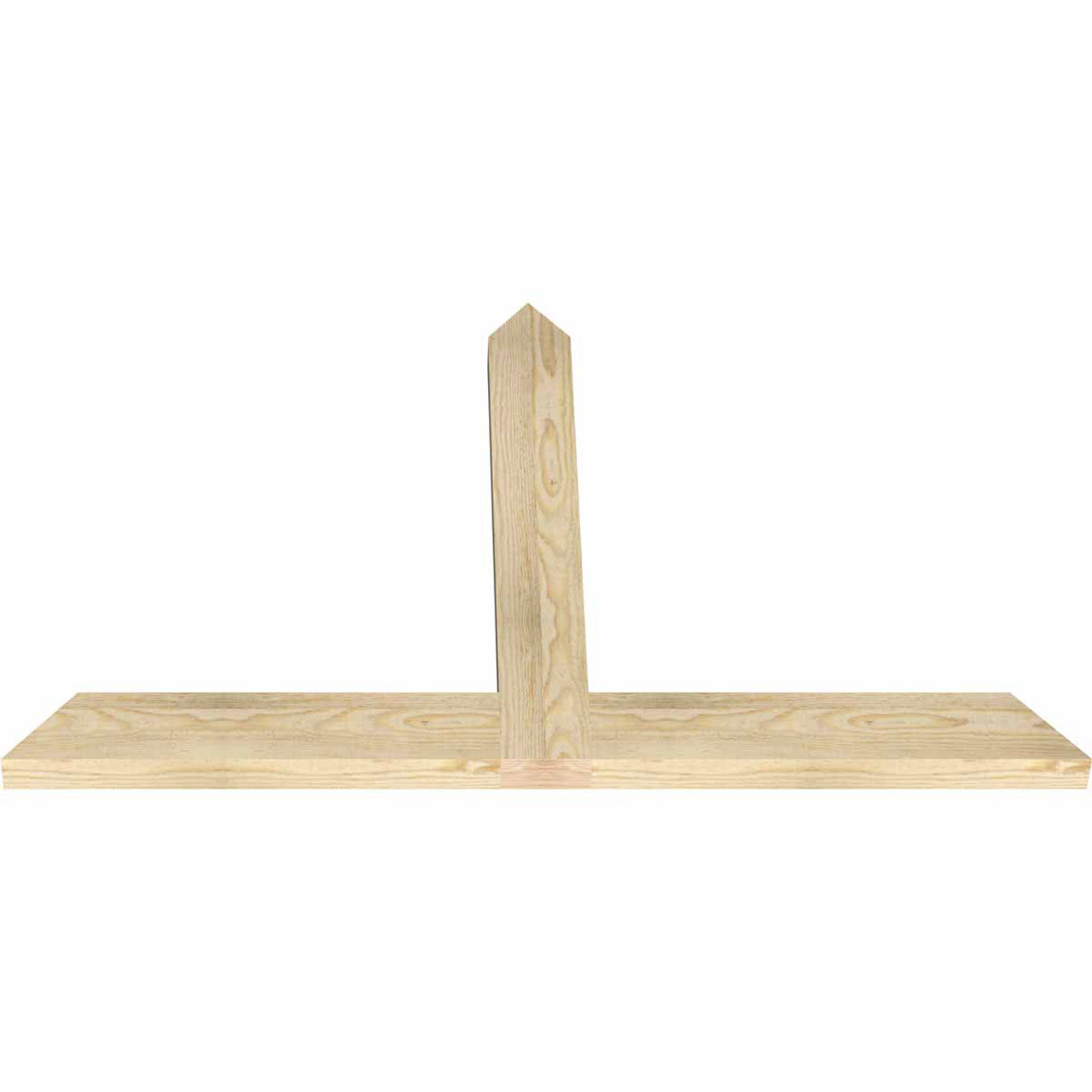 15/12 Pitch Portland Rough Sawn Timber Gable Bracket GBW048X30X0204POR00RDF