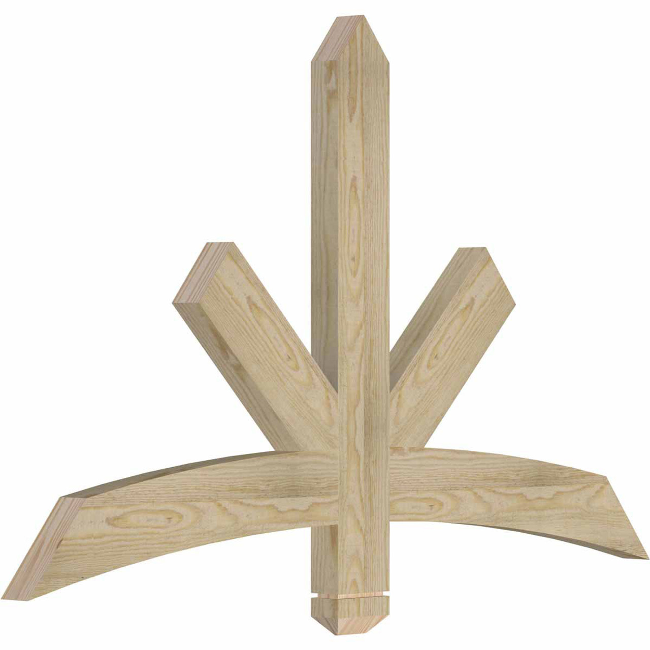 15/12 Pitch Alberta Rough Sawn Timber Gable Bracket GBW048X30X0204ALB00RDF