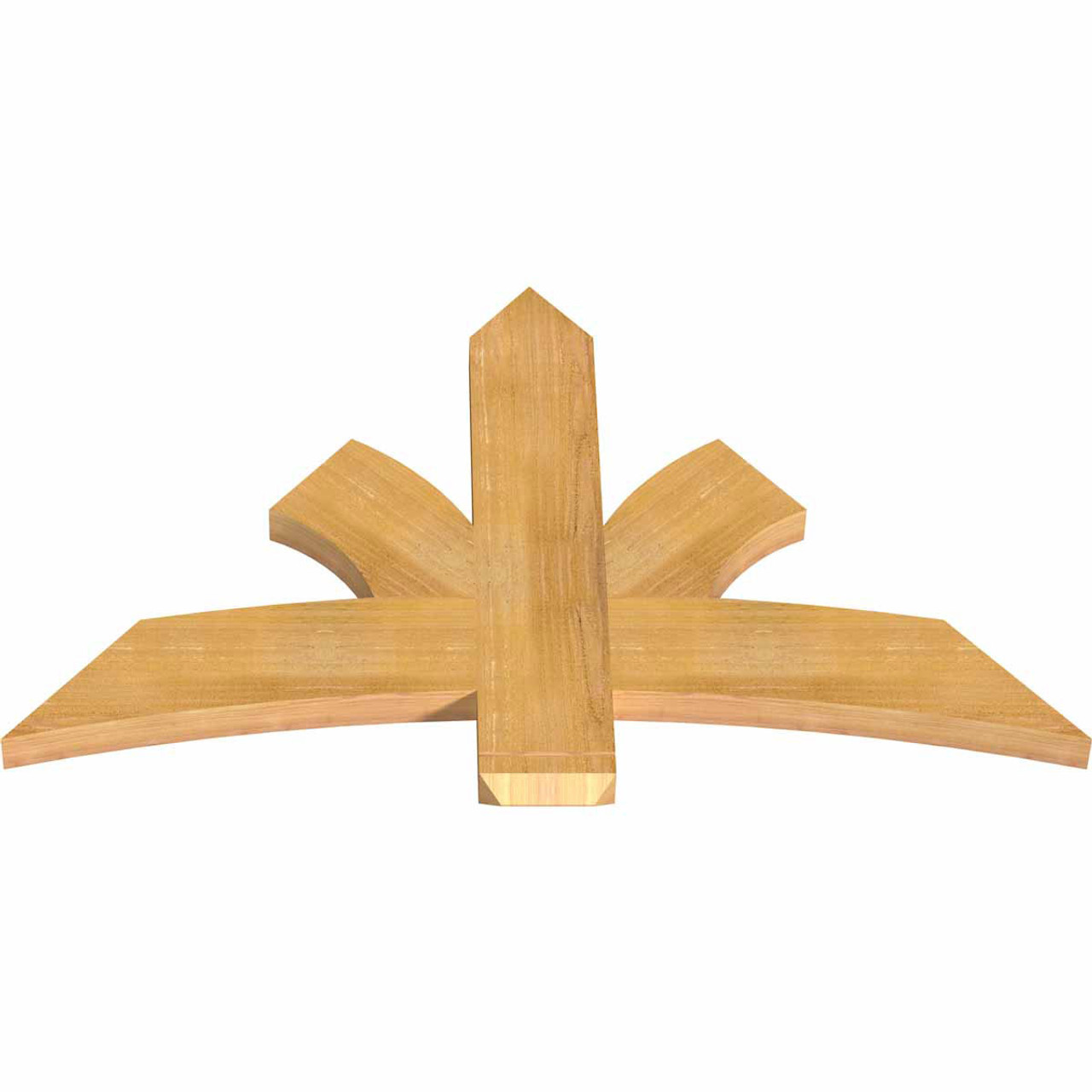 15/12 Pitch Davenport Rough Sawn Timber Gable Bracket GBW048X30X0206DAV00RWR