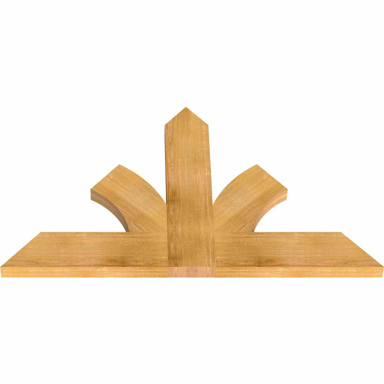 15/12 Pitch Richland Rough Sawn Timber Gable Bracket GBW048X30X0206RIC00RWR