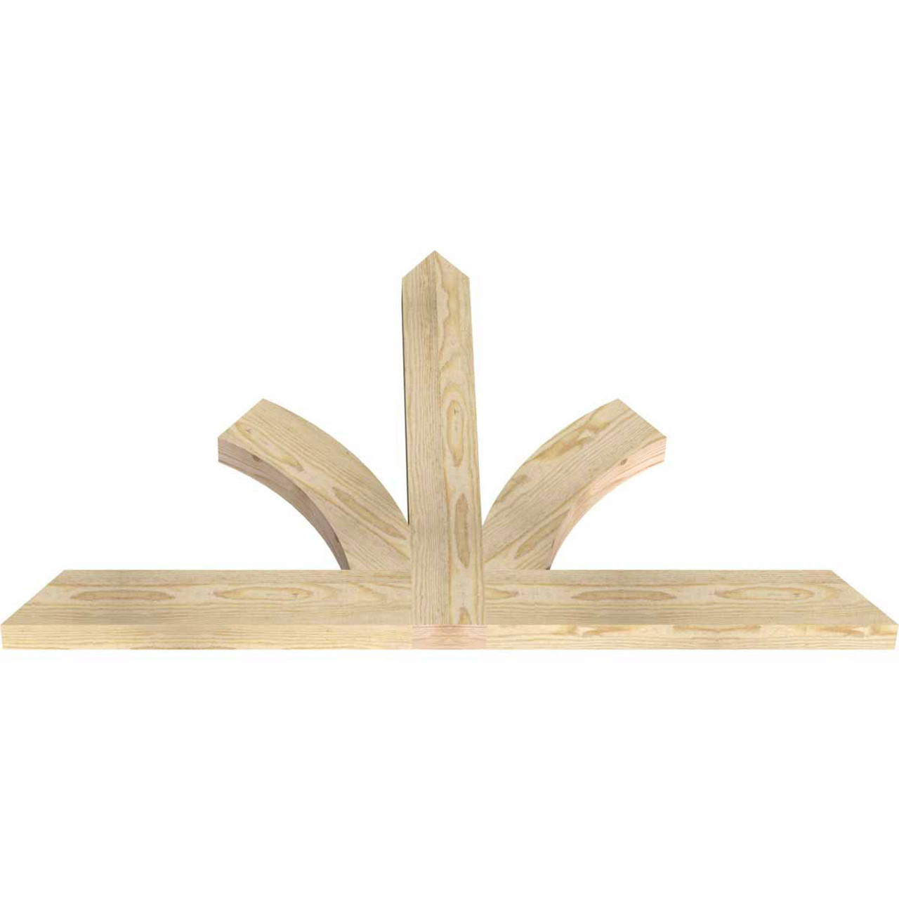 15/12 Pitch Richland Rough Sawn Timber Gable Bracket GBW048X30X0204RIC00RDF