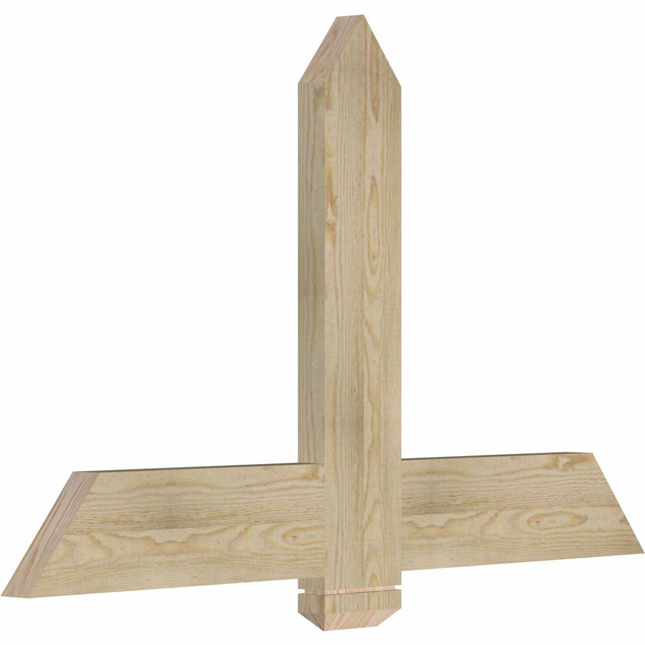 15/12 Pitch Eugene Rough Sawn Timber Gable Bracket GBW048X30X0206EUG00RDF