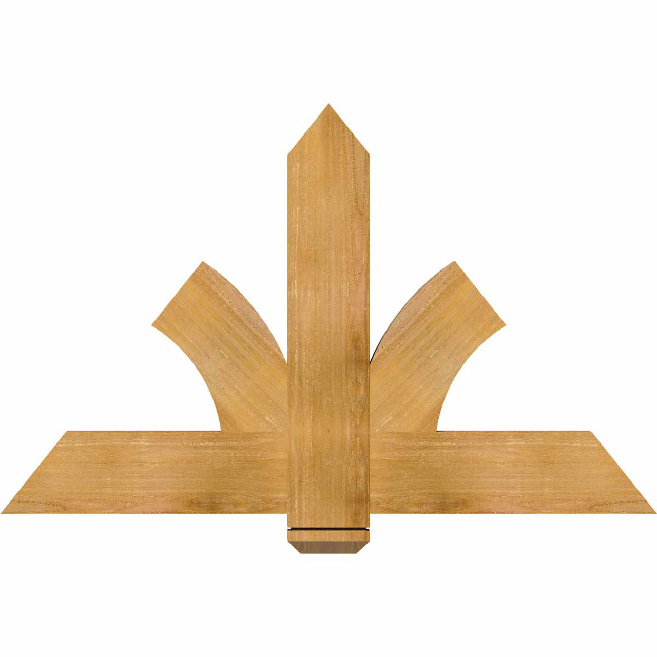 15/12 Pitch Redmond Rough Sawn Timber Gable Bracket GBW048X30X0206RED00RWR