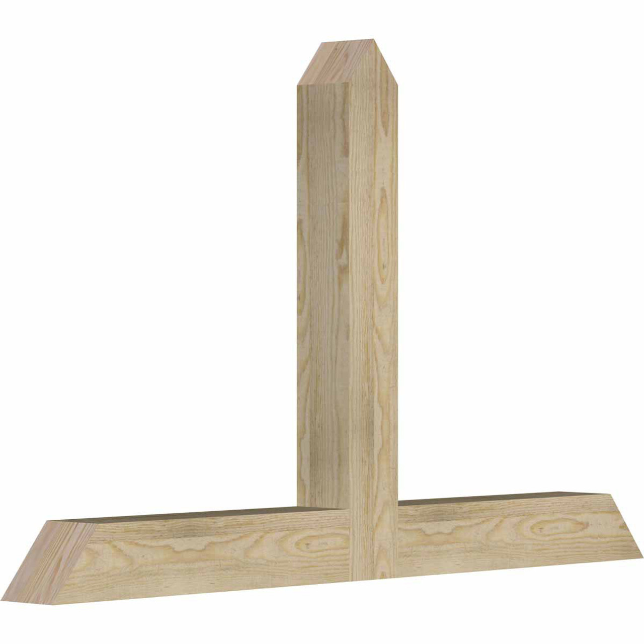 15/12 Pitch Portland Rough Sawn Timber Gable Bracket GBW048X30X0404POR00RDF