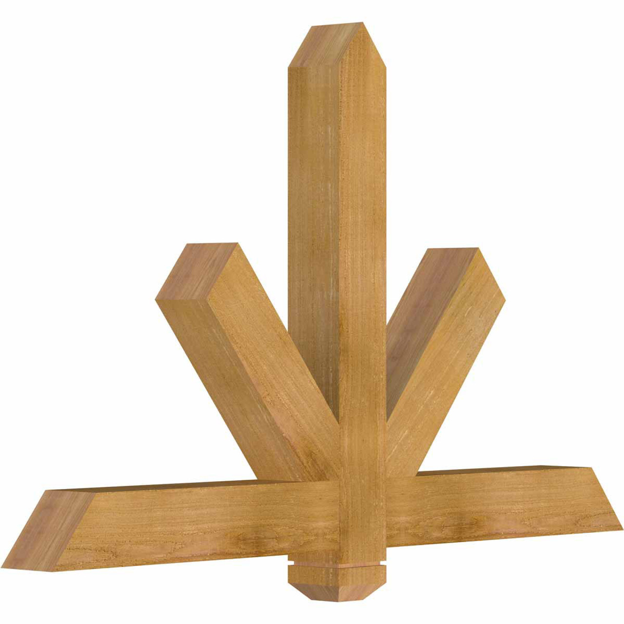 15/12 Pitch Kennewick Rough Sawn Timber Gable Bracket GBW048X30X0404KEN00RWR