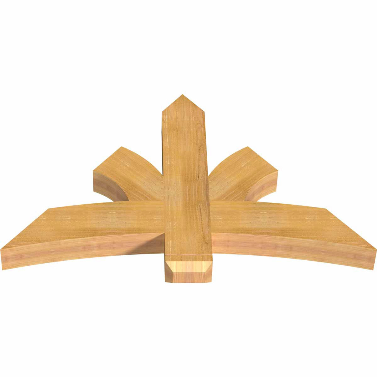 15/12 Pitch Davenport Rough Sawn Timber Gable Bracket GBW048X30X0406DAV00RWR