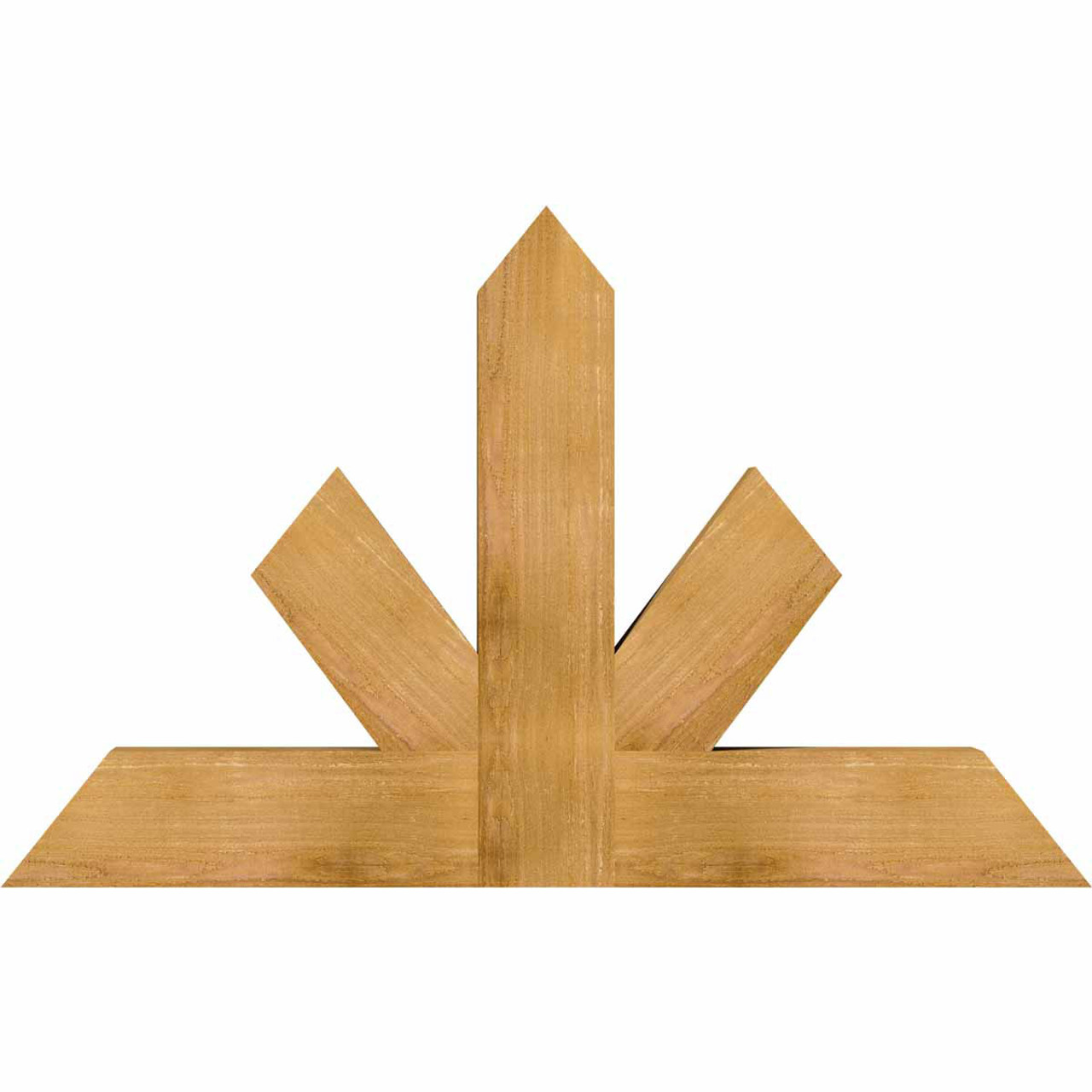 15/12 Pitch Saratoga Rough Sawn Timber Gable Bracket GBW048X30X0406SAR00RWR